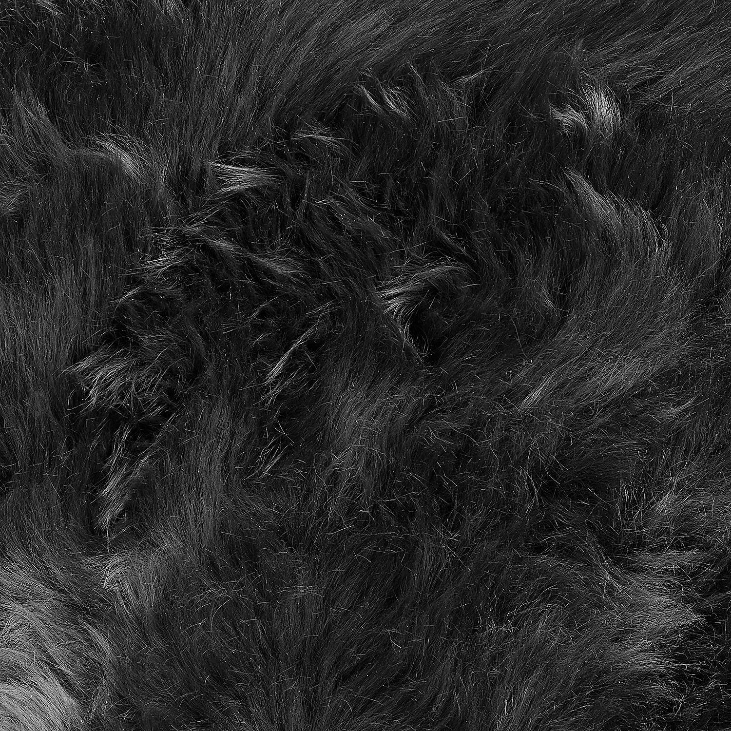 Rug Type A Sheepskin Black