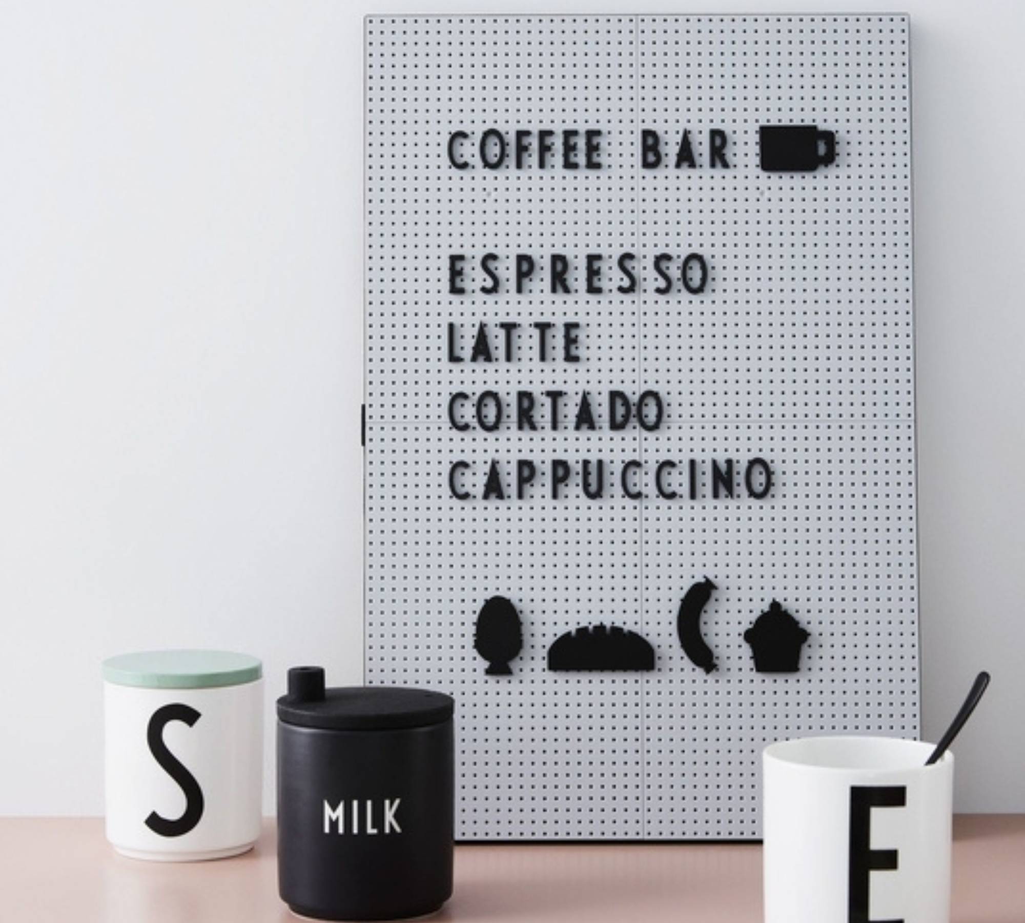 Message Tafel Grau