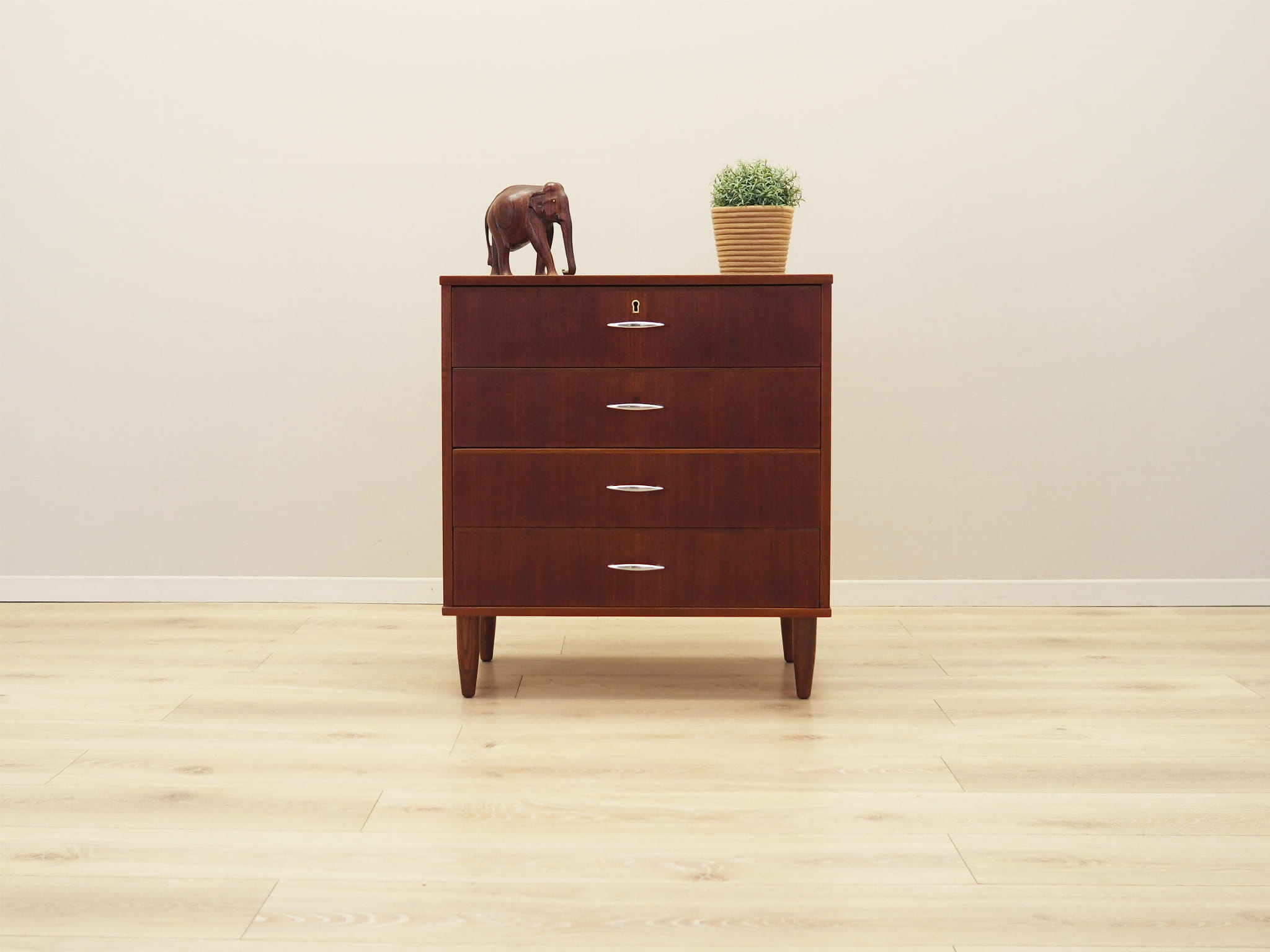 Vintage chest of drawers Teak brown 1970s