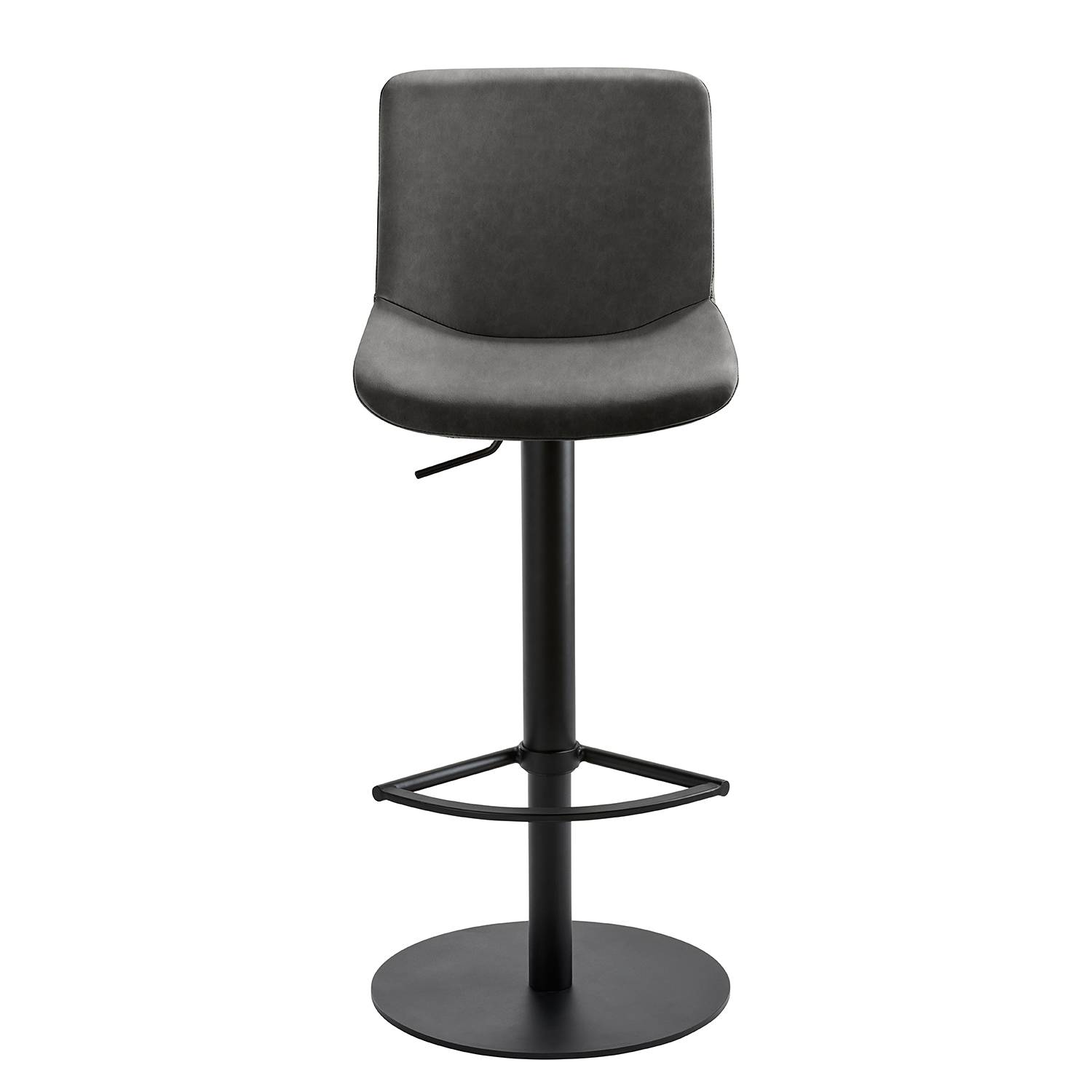 Bar and counter stool myPABLO III Steel Fabric Dark Grey