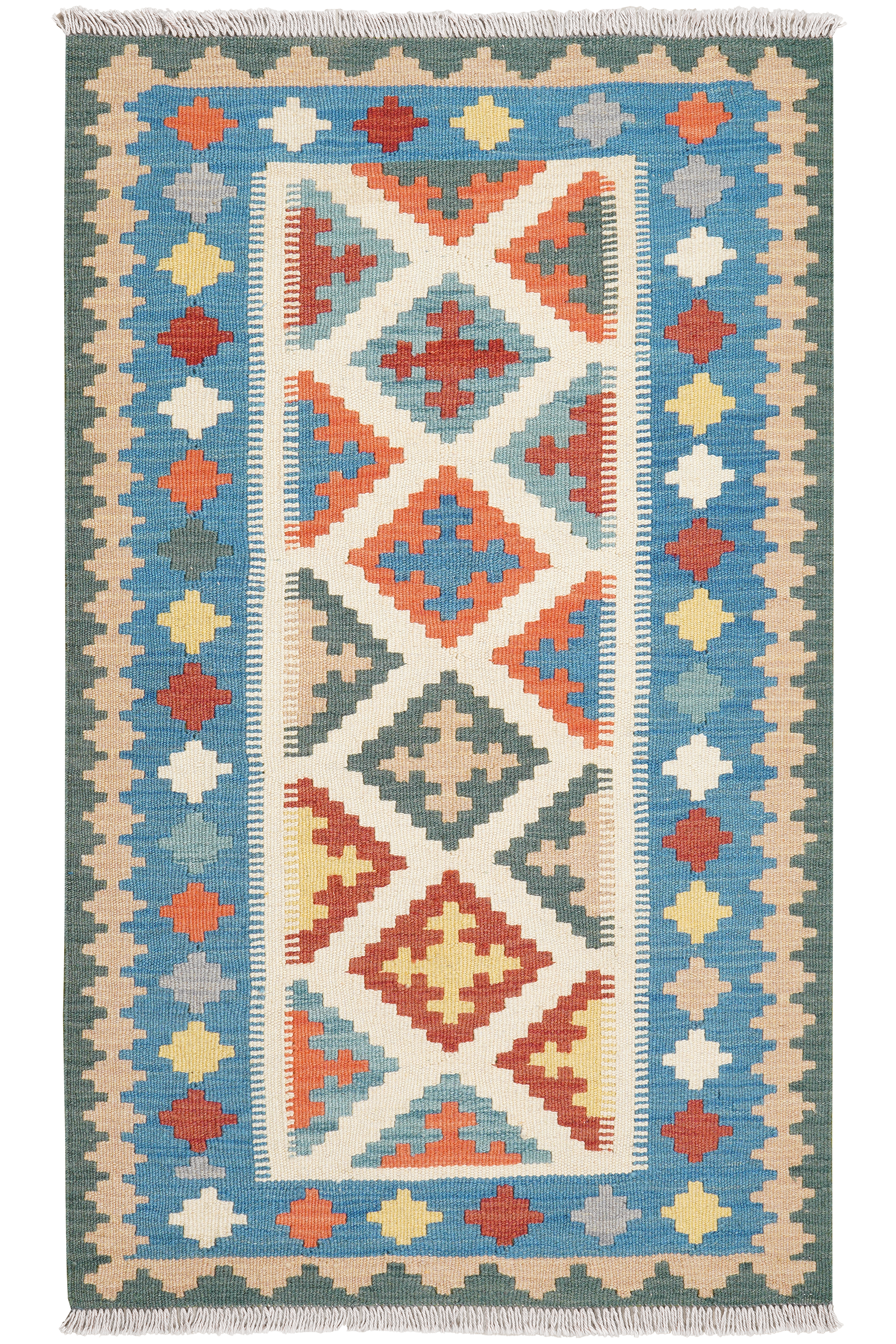 Kelim Gashgai Wool Multicolored