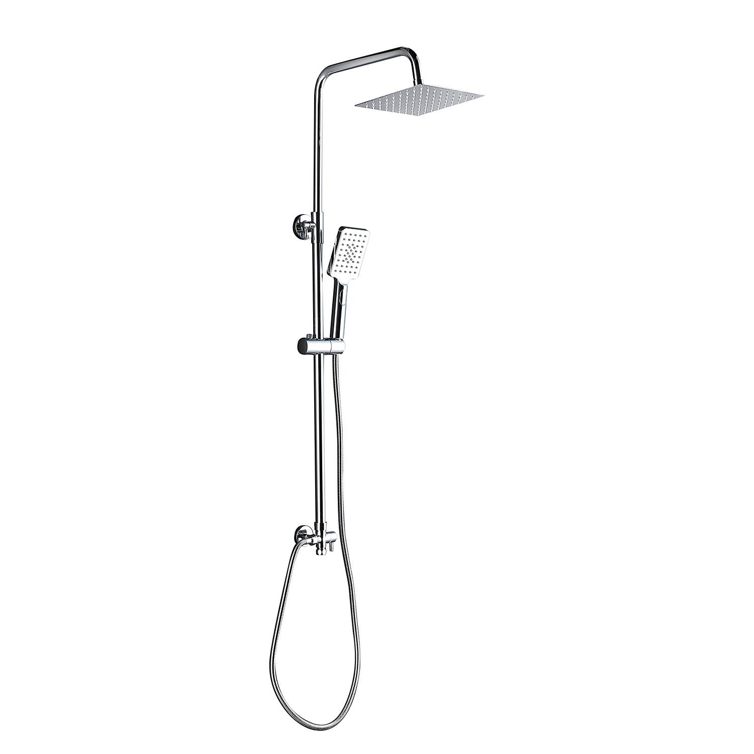 Shower system Bayala Square Silver
