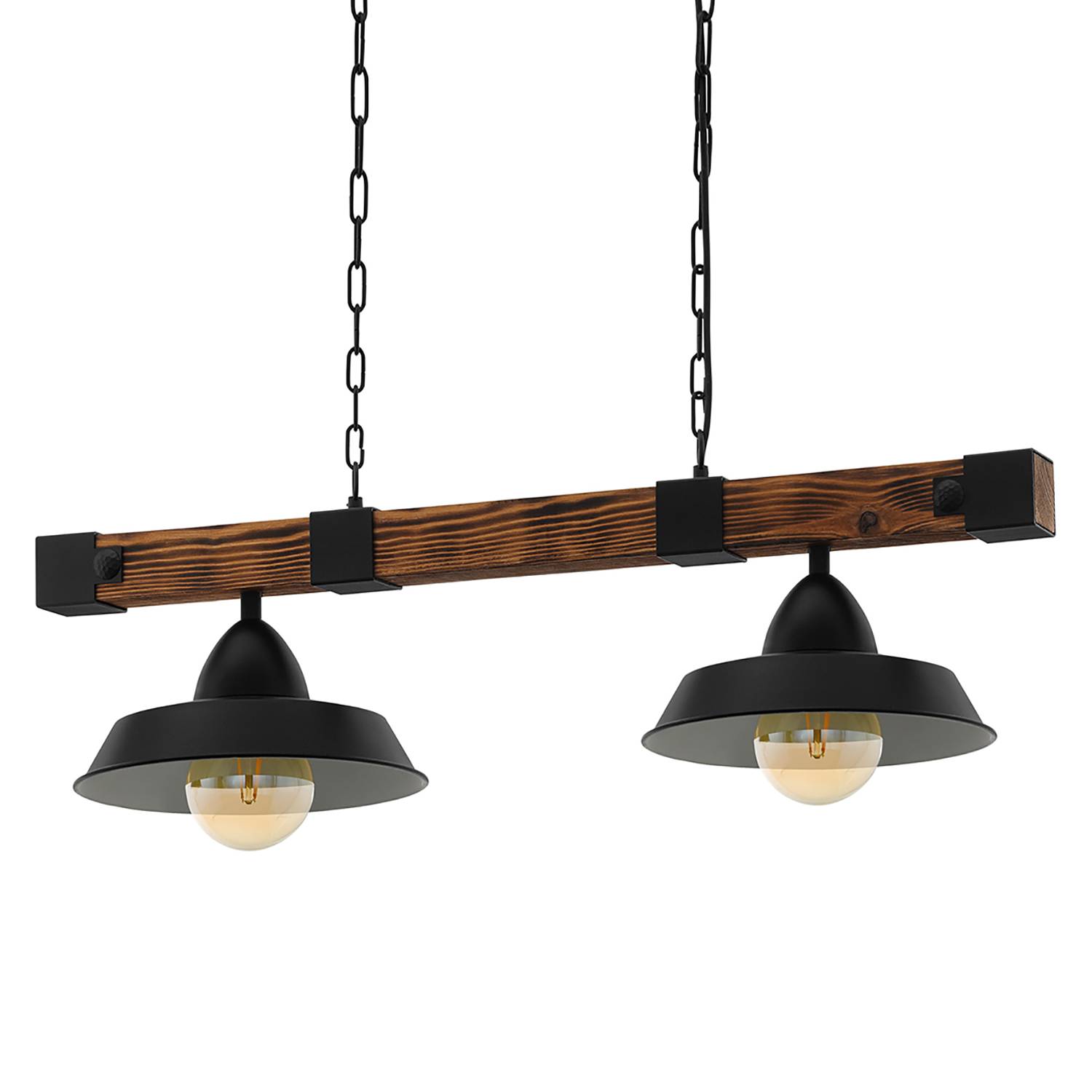 2-Flammig Oldbury Pendelleuchte Stahl