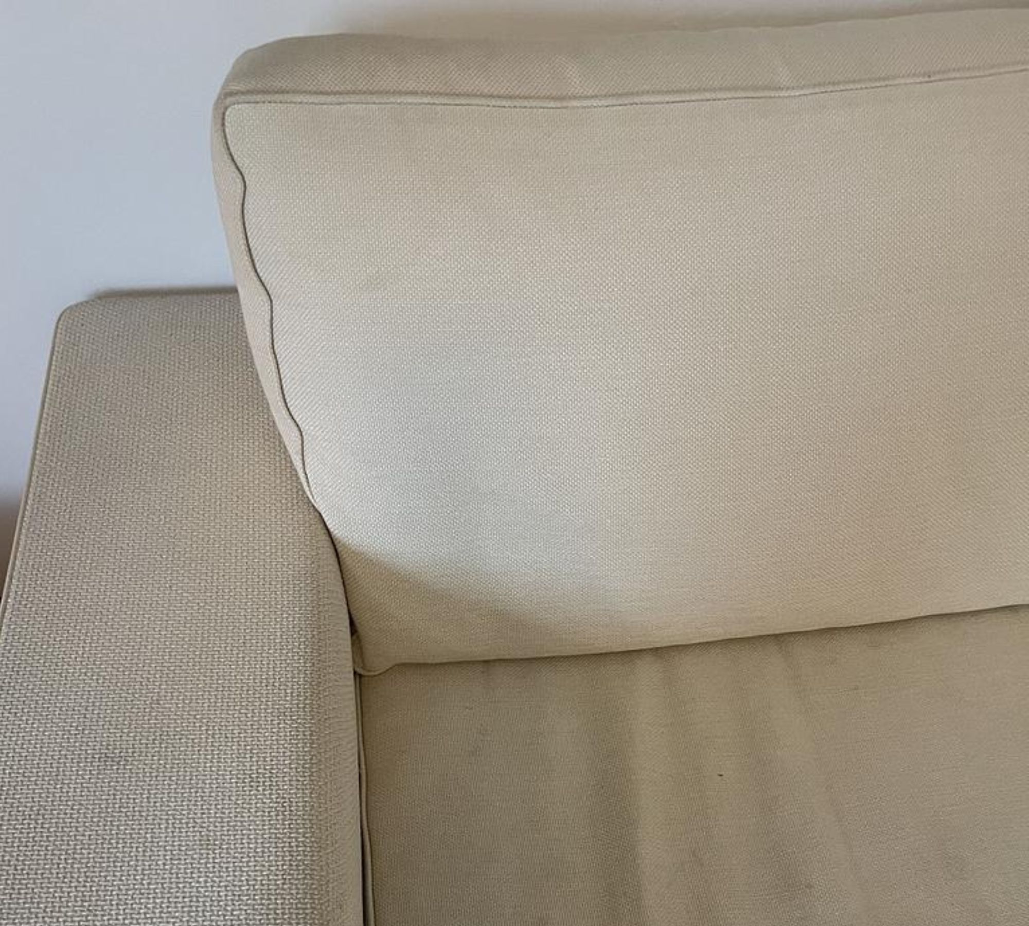 2x Sofa 2-Sitzer Creme