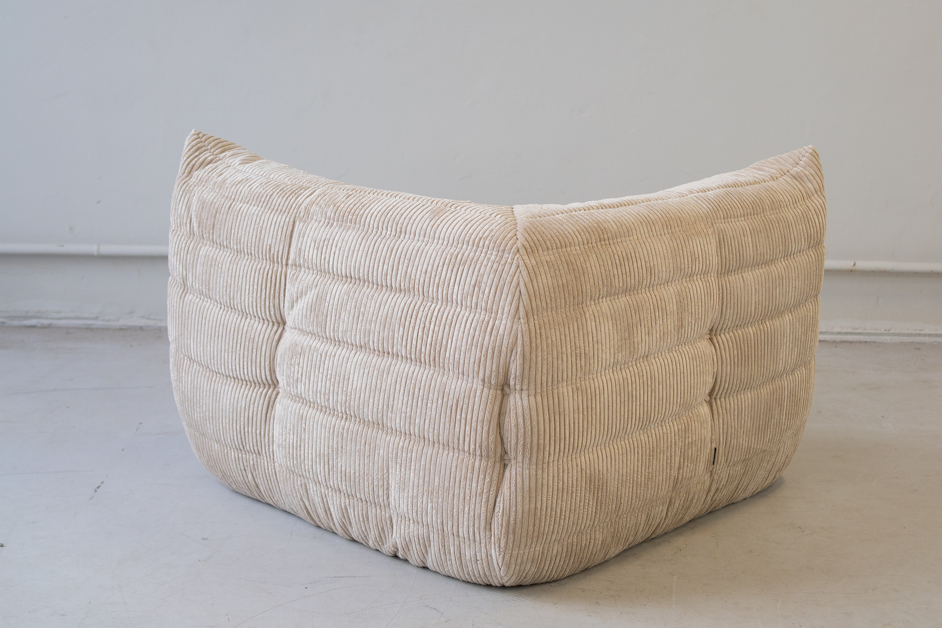 Togo Ecksofa Cord Beige