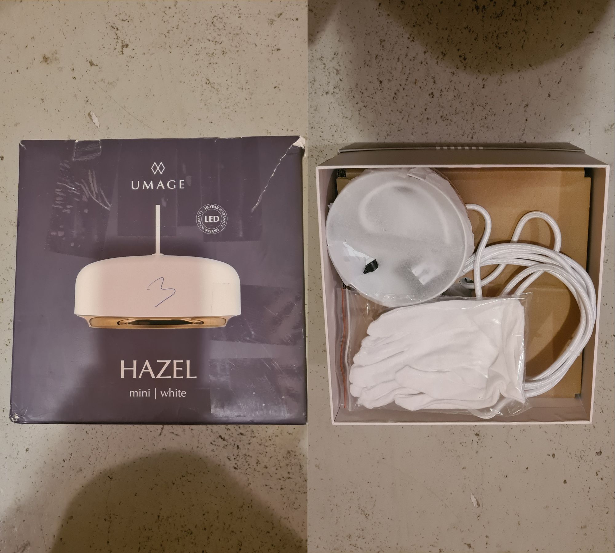 Hazel Mini Pendant Light Metal White