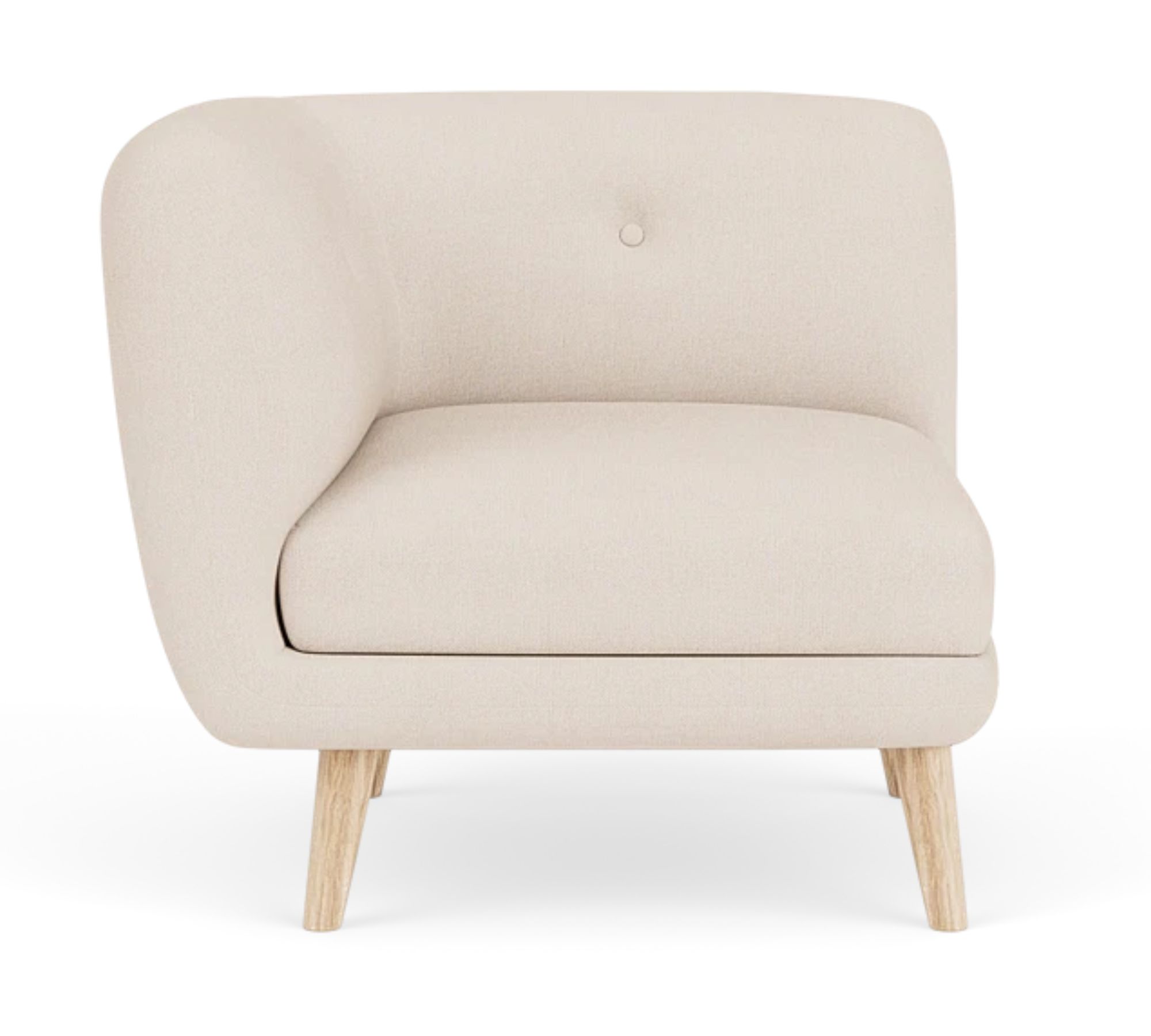 Alfred 1-Sitzer Eckmodul Links Mark Sand