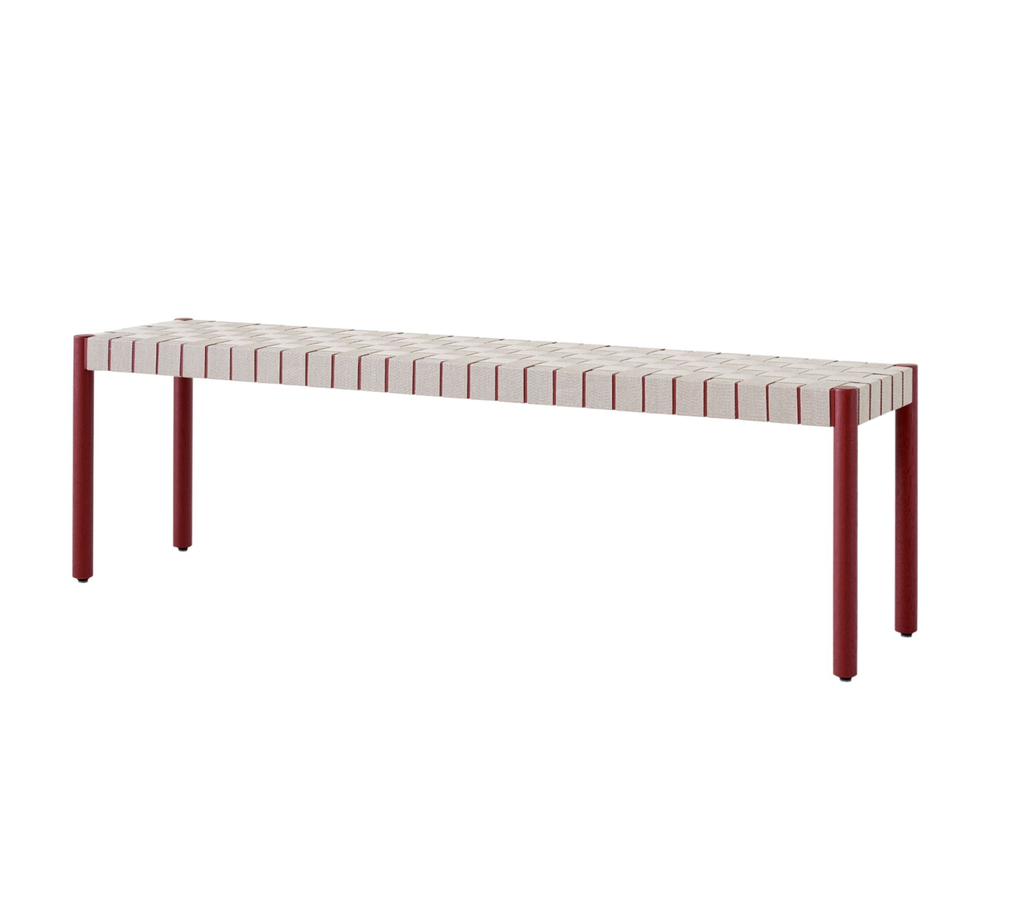 Betty TK5 Bank Groß Holz Leinen Maroon