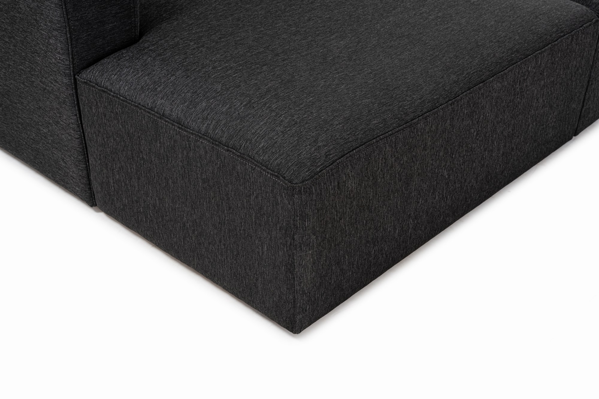 Mora Ecksofa Links Schwarzgrau