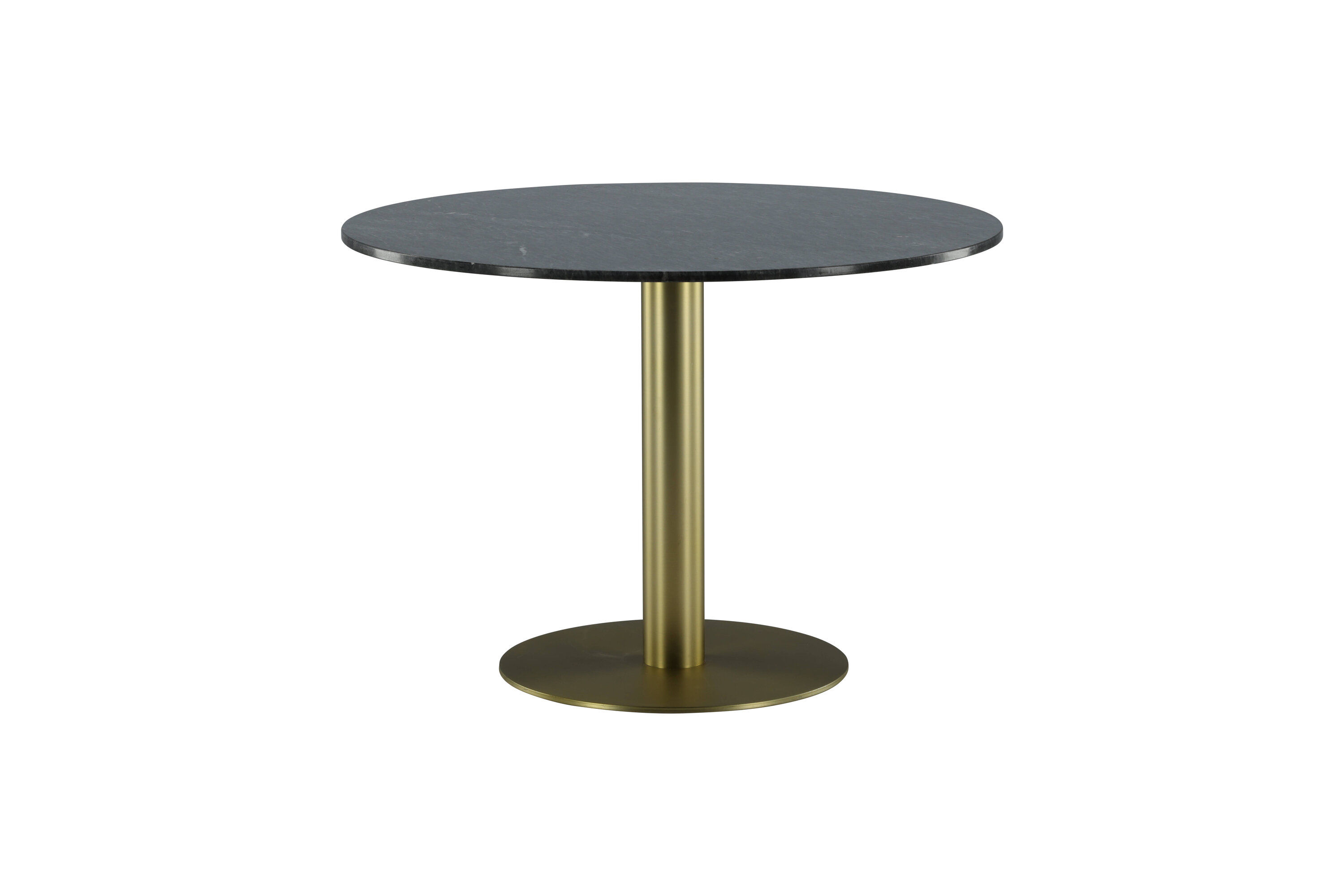 Estelle Dining Table Grey Marble Brass Ø106cm
