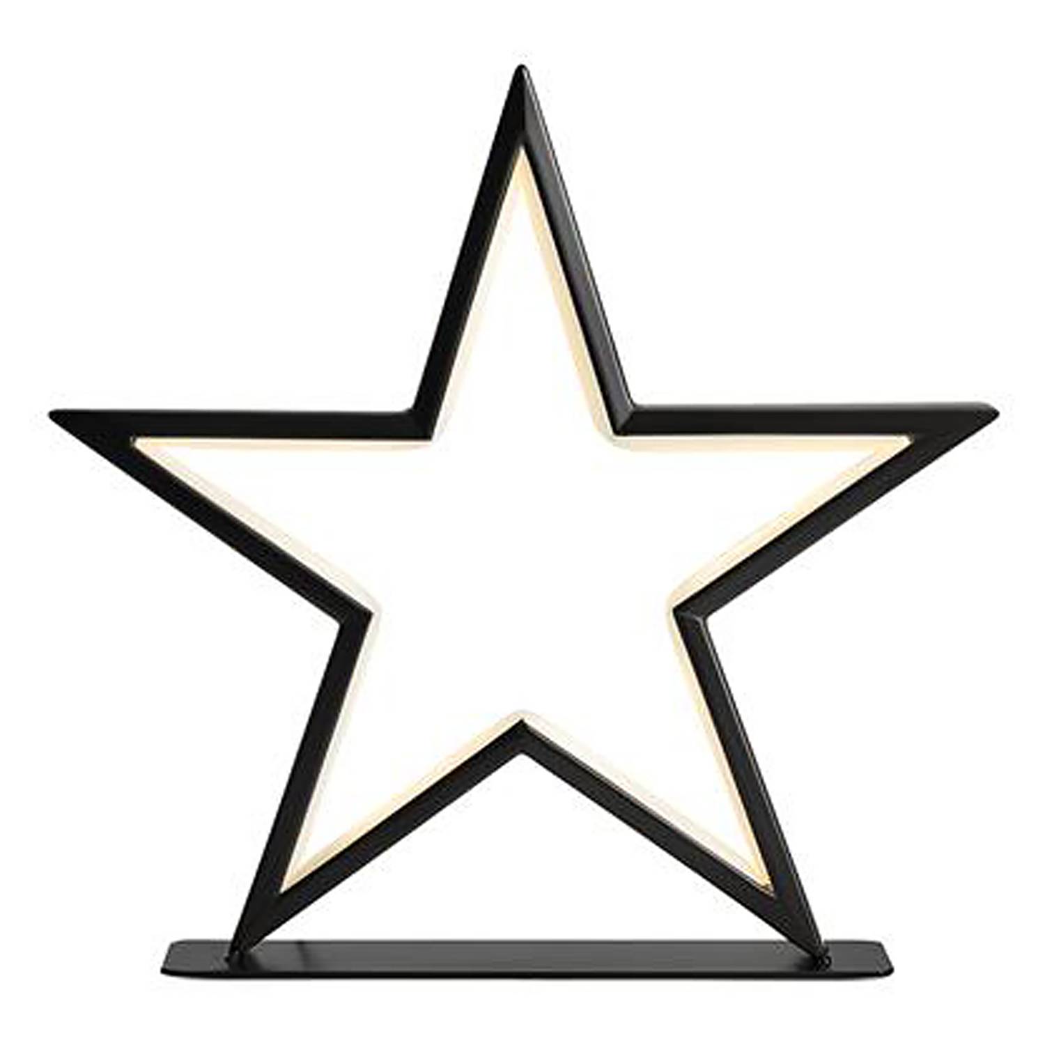 Standstern Vega Metall Schwarz