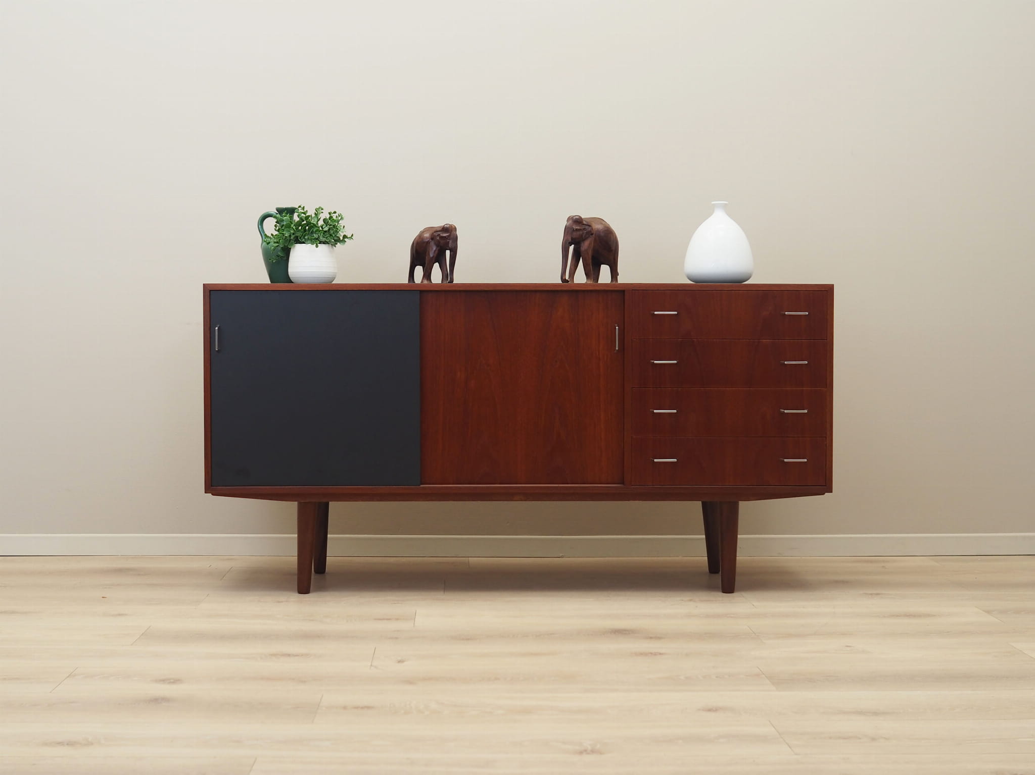 Vintage Cassettiera Teak Marrone Anni '60