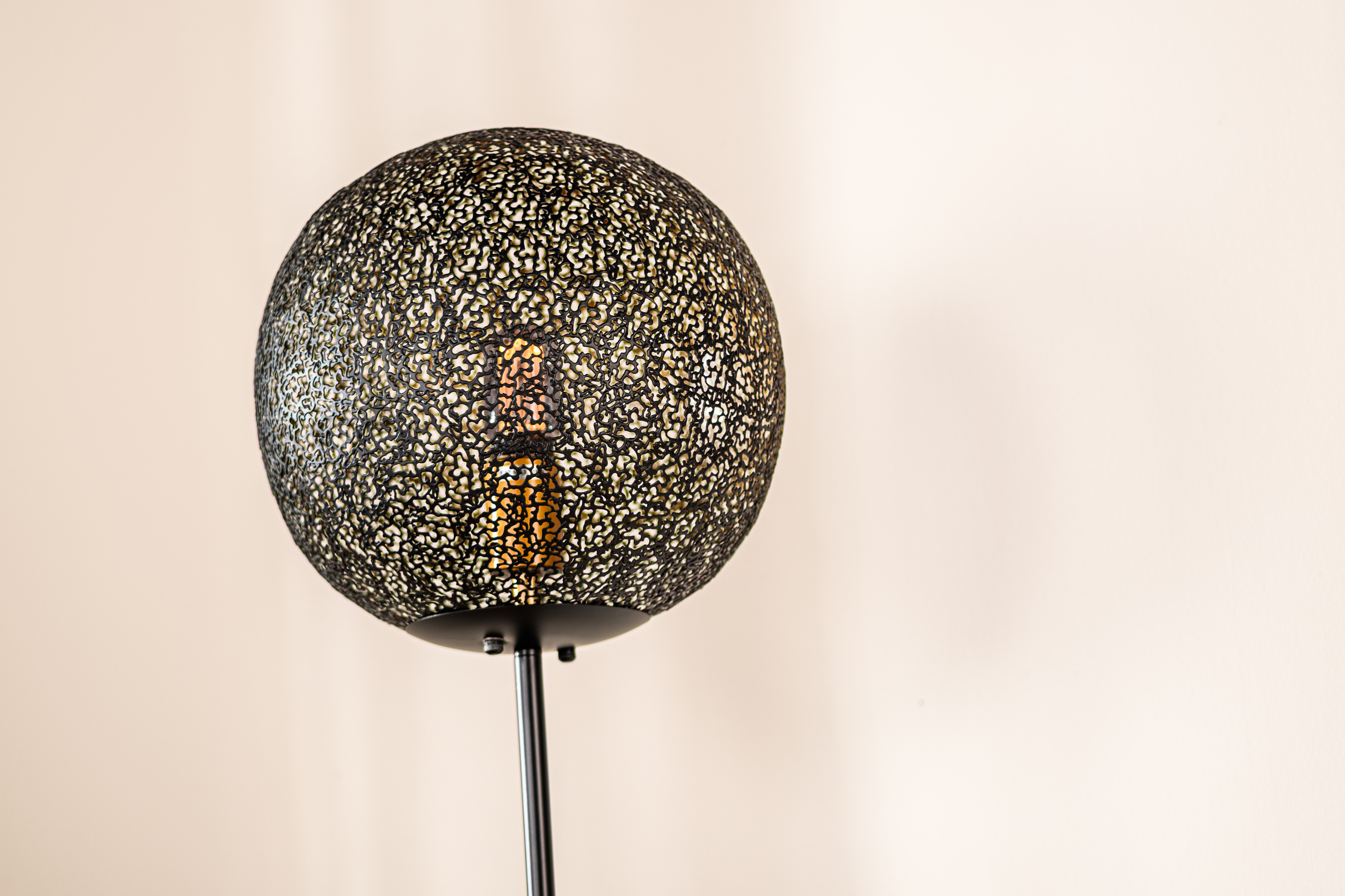 Stehlampe Metall Schwarz