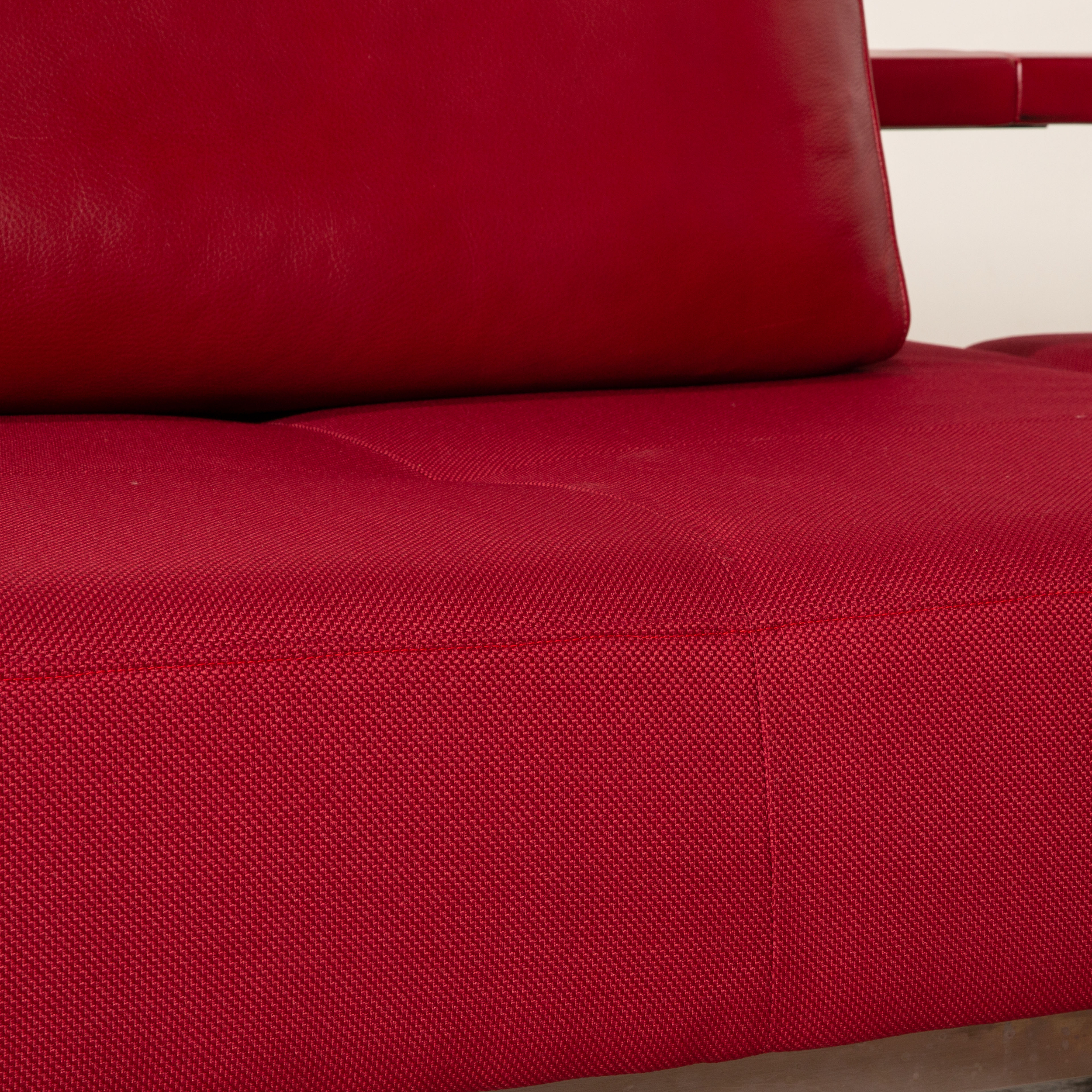 Dono Ecksofa Soff Neubezug Rot