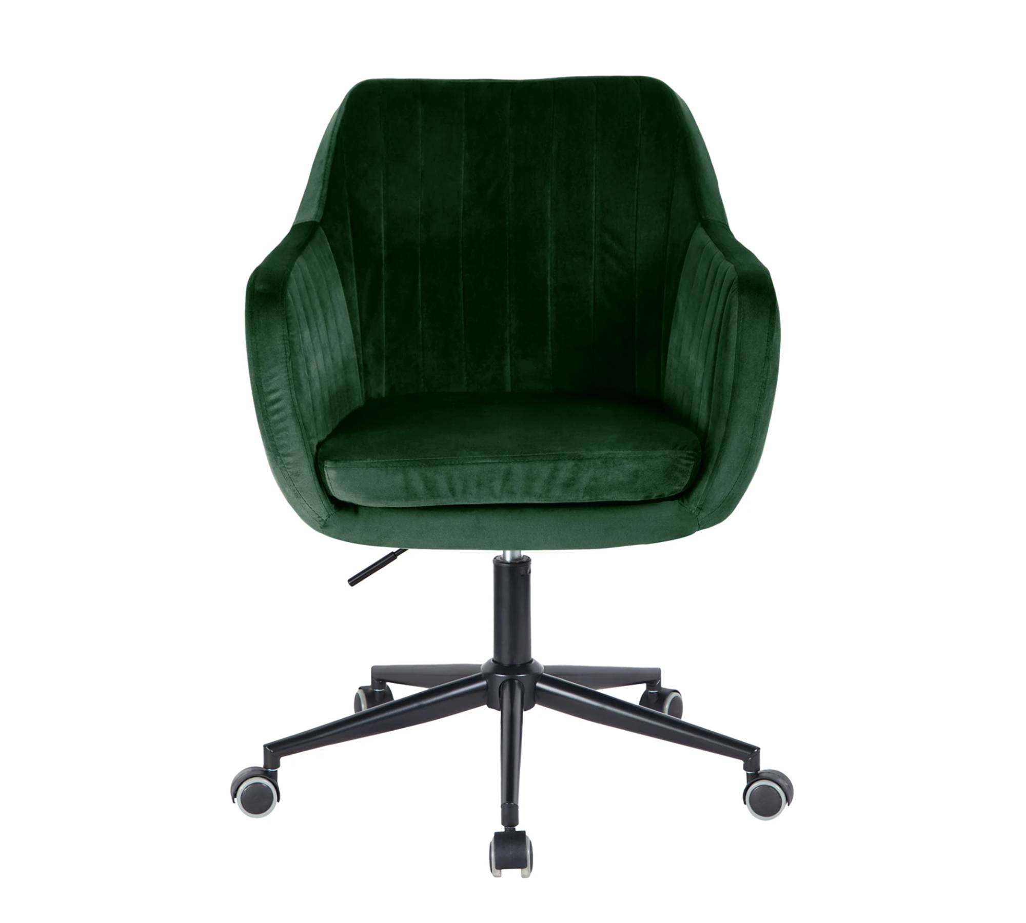 Bürostuhl Drehbar Samt Grün Schwarz