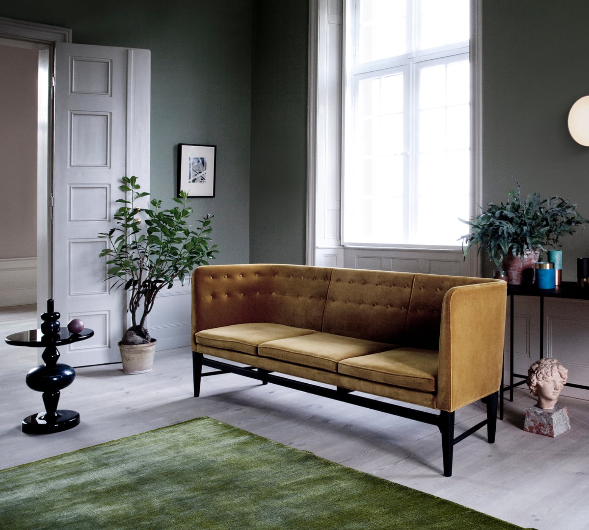 The Moor AP7 Teppich Wolle Green Pine