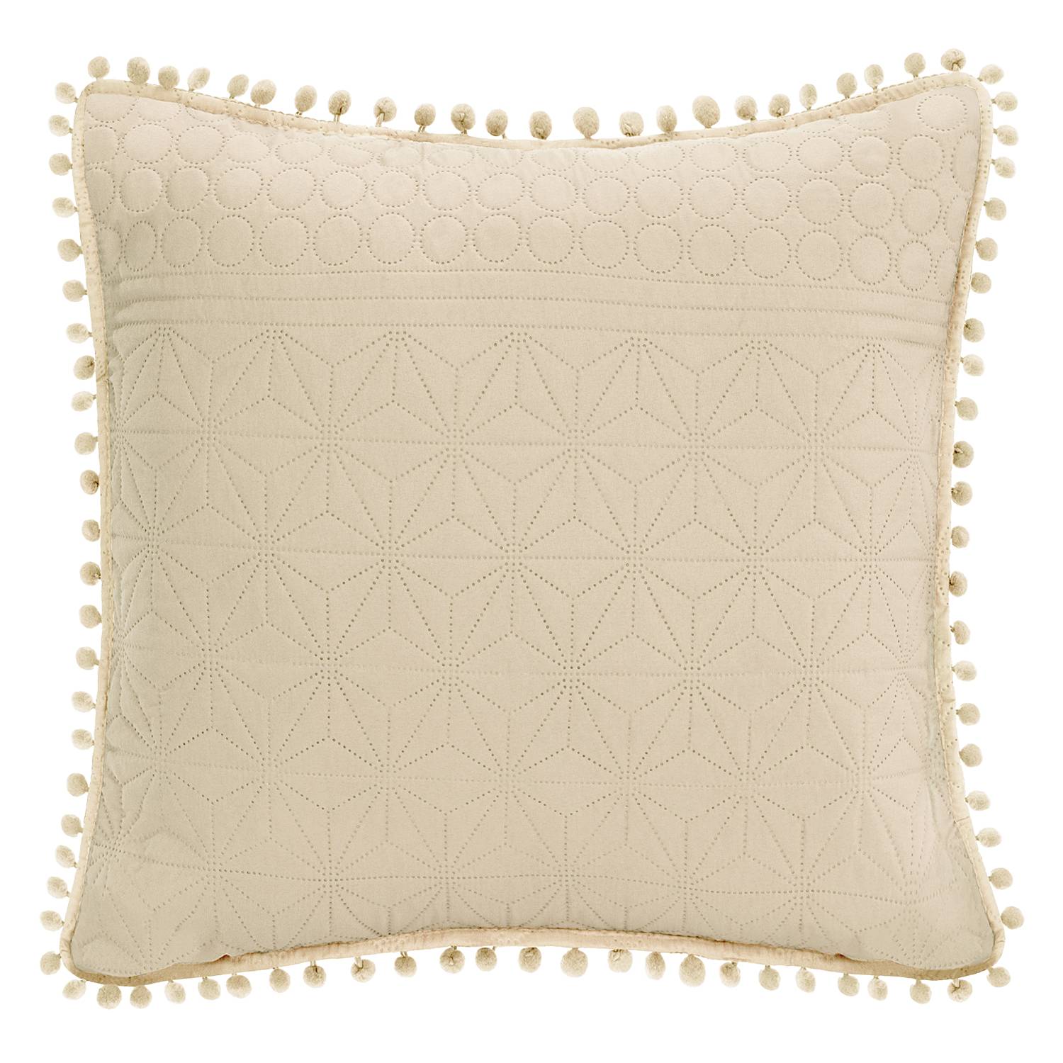 Ladore Decorative Pillow Polyester Beige 45 x 45 cm