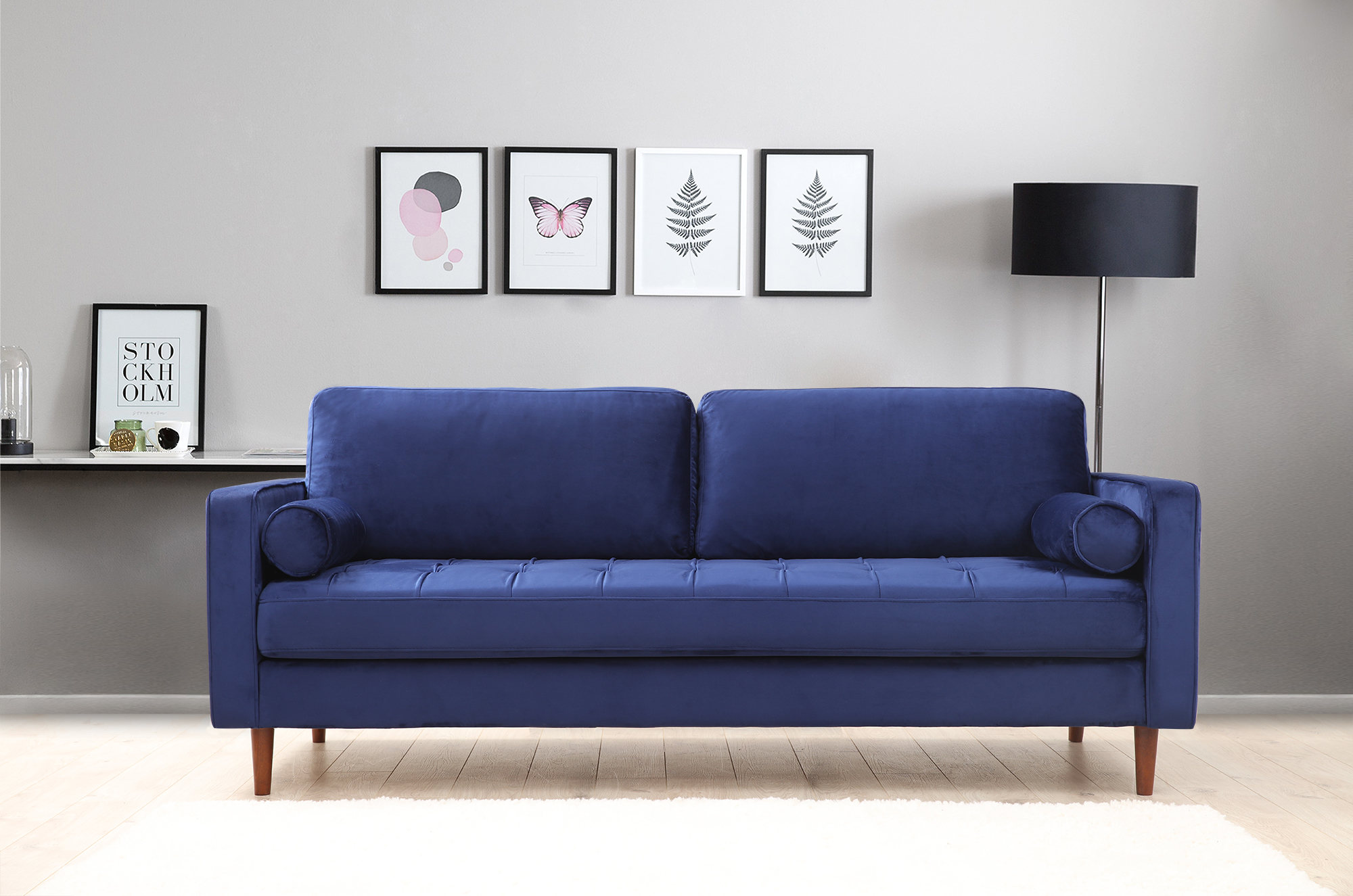 Rome Sofa Dunkelblau