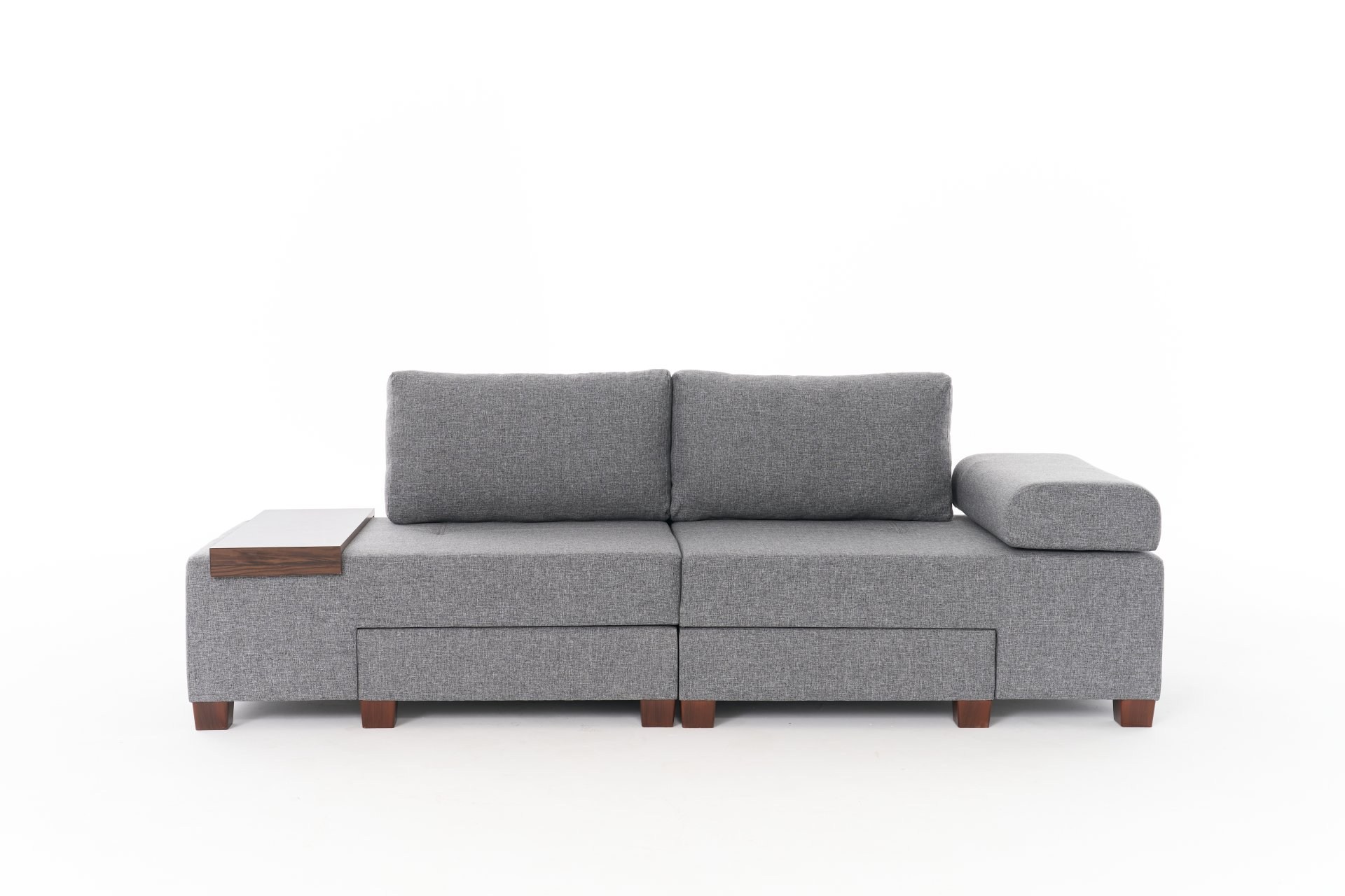 Perenna Sofa 3-Sitzer Leinen Grau