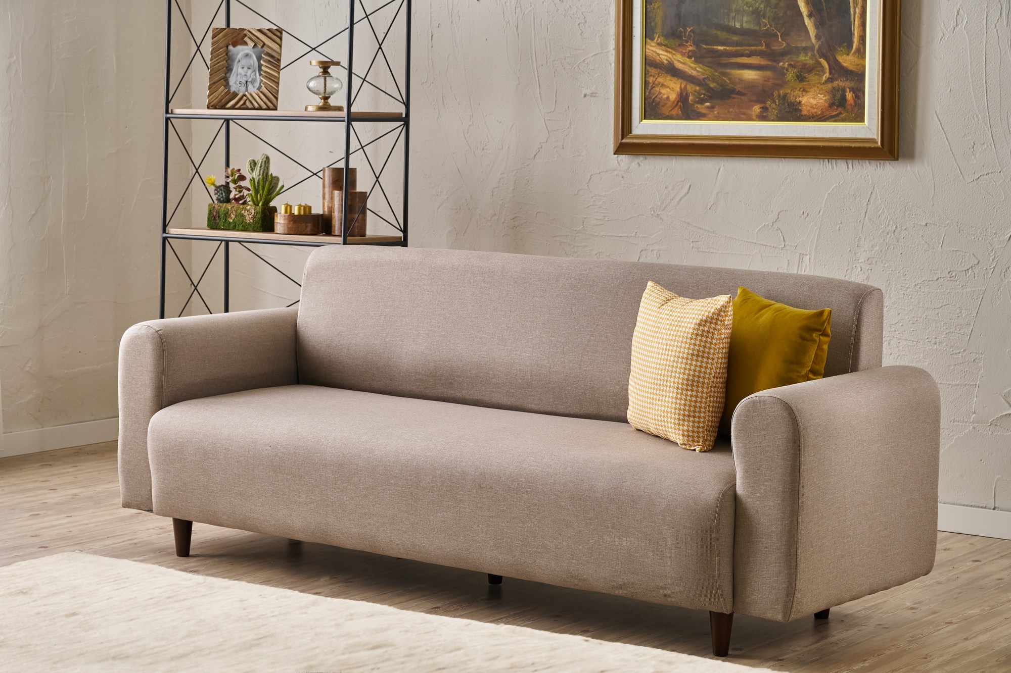 Noya Sofa 3-Sitzer Creme