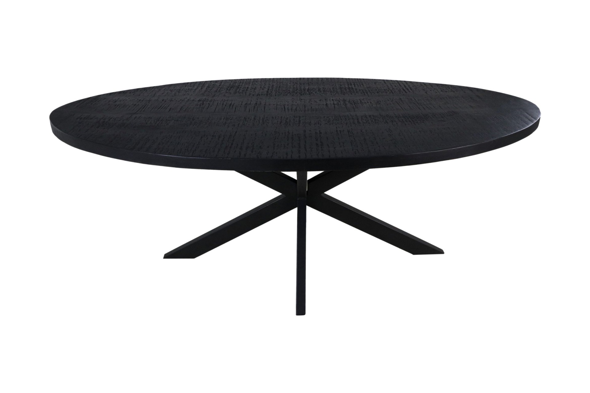 Ovaler Melbourne Esstisch Mangoholz Metall