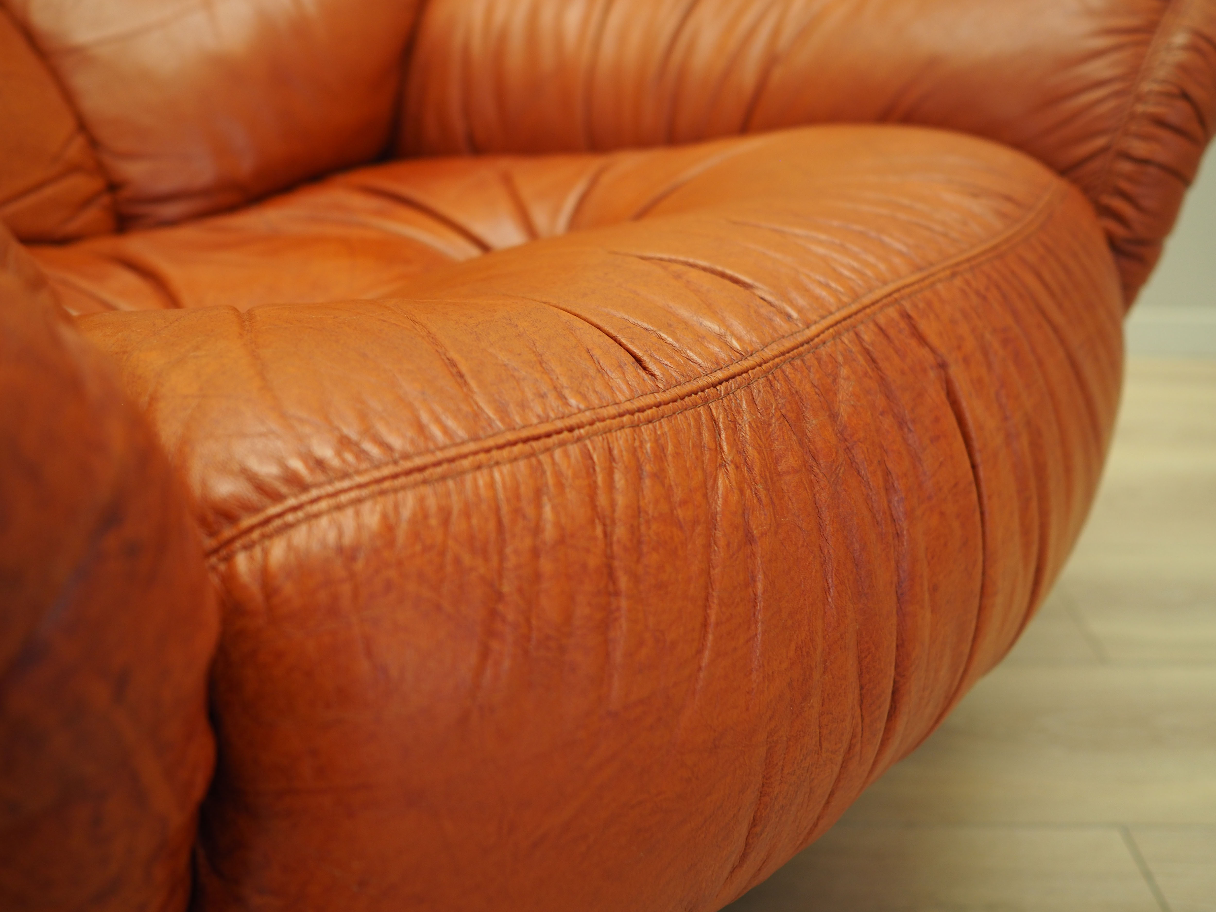 Armchair Leather Brown 1970s