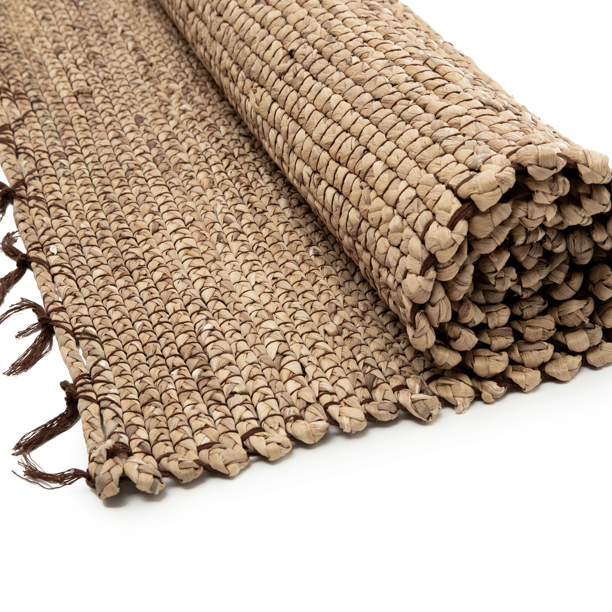 Teppich Wasserhyazinthe Baumwolle Natur