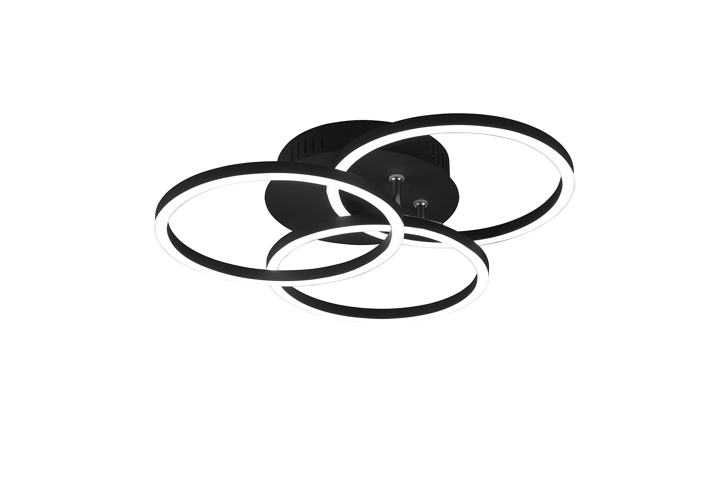 Circle LED-Deckenleuchte Eisen 1-flammig Schwarz