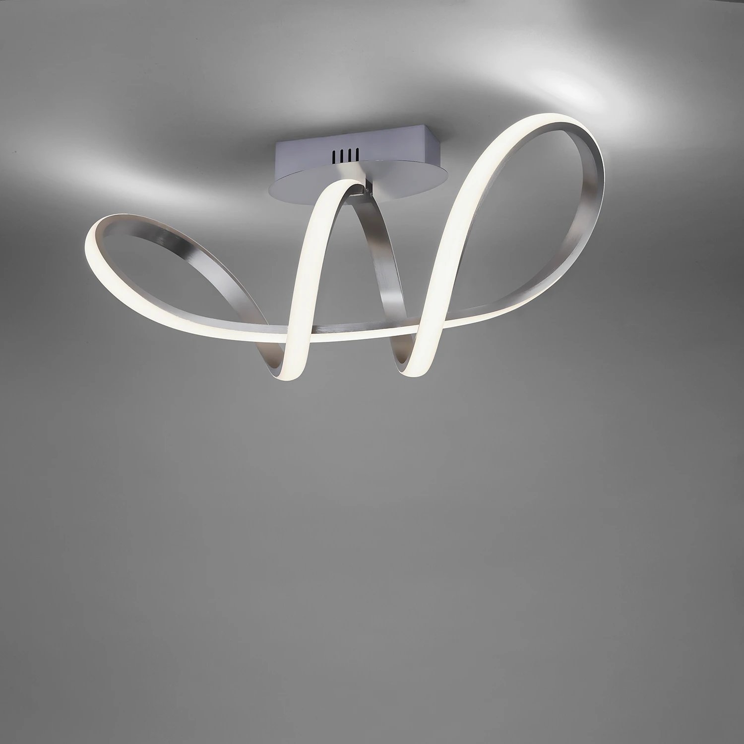 LED ceiling light 1-flame Metal White