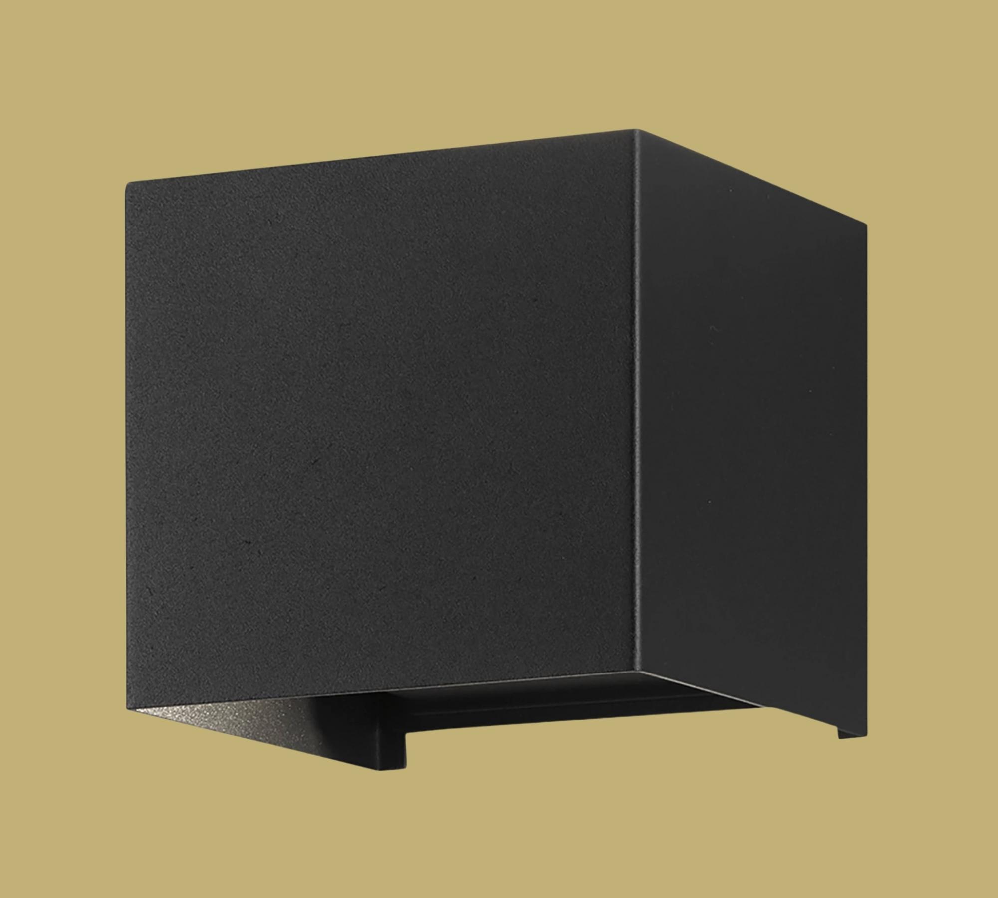 LED Wall Light Aluminum Black