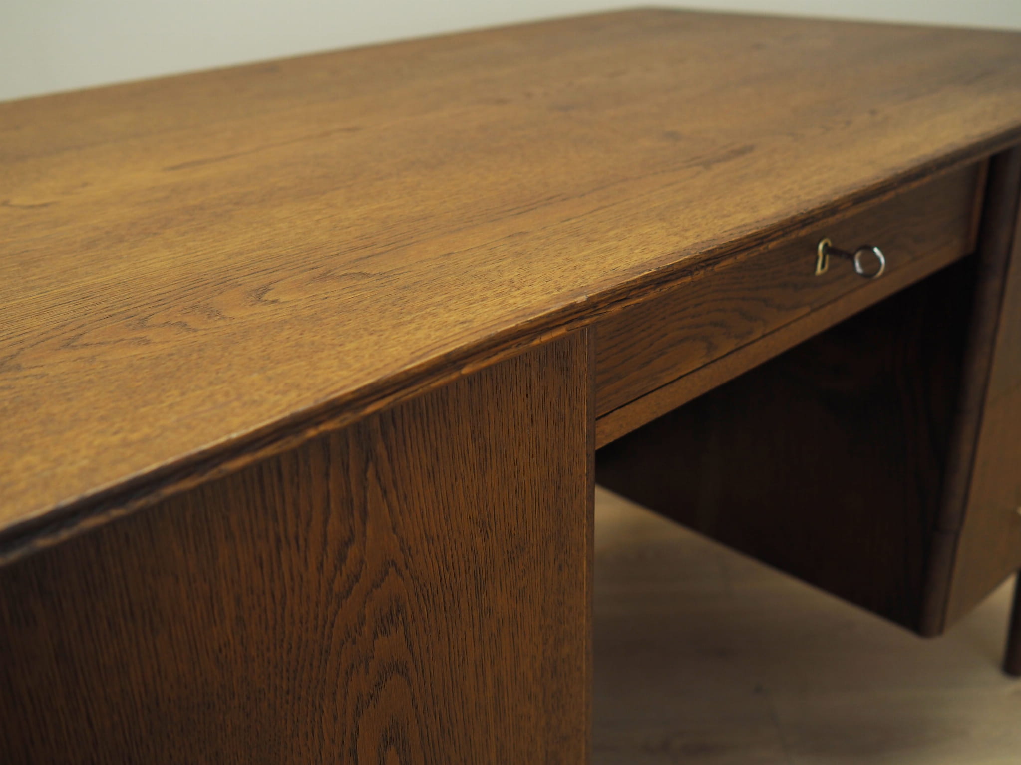 Schreibtisch Holz Braun 1970er Jahre 