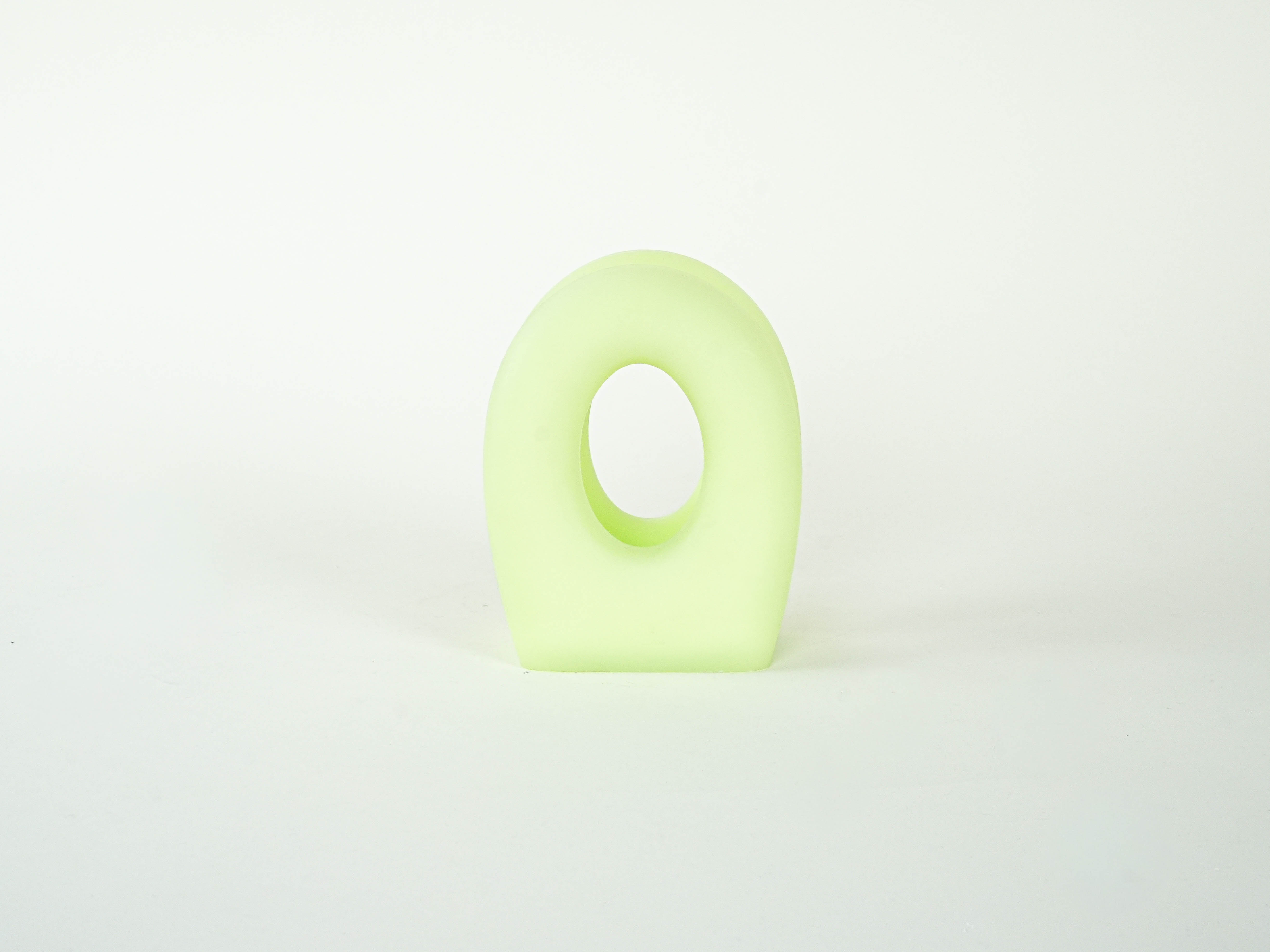 Newspaper-/Handkerchief holder Turquoise 1970s