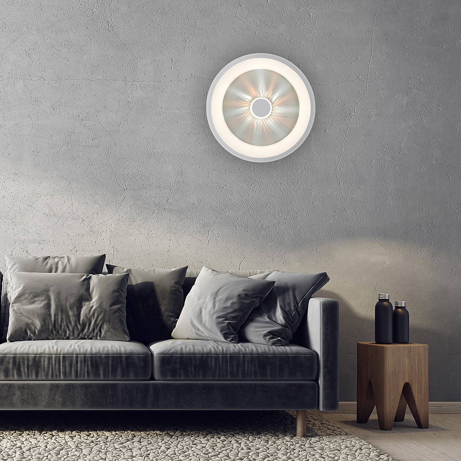 Vertigo Typ B LED-Deckenleuchte Eisen Weiß