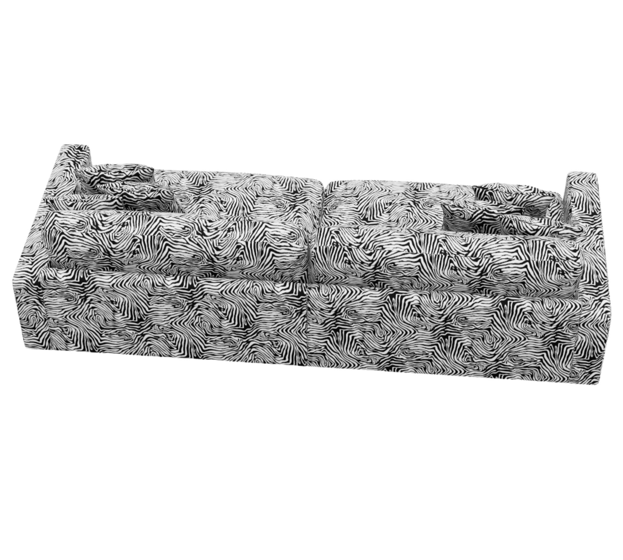 Valen Sofa XL Zebra Print mit Kissen