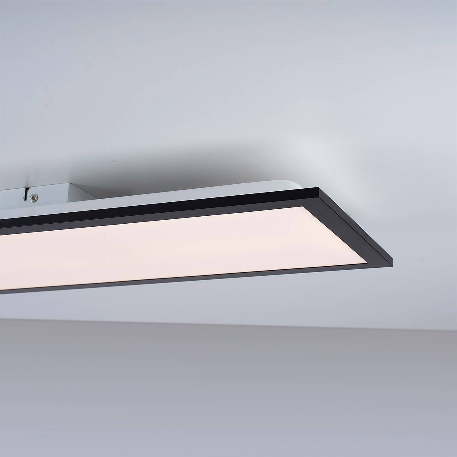 Flat LED-Deckenleuchte Polycarbonat Aluminium 1-flammig