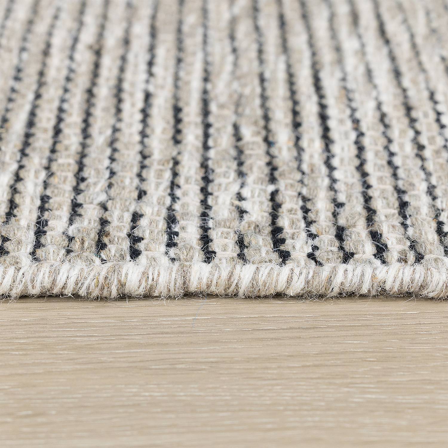 Kurzflorteppich Aisha Baumwolle Beige