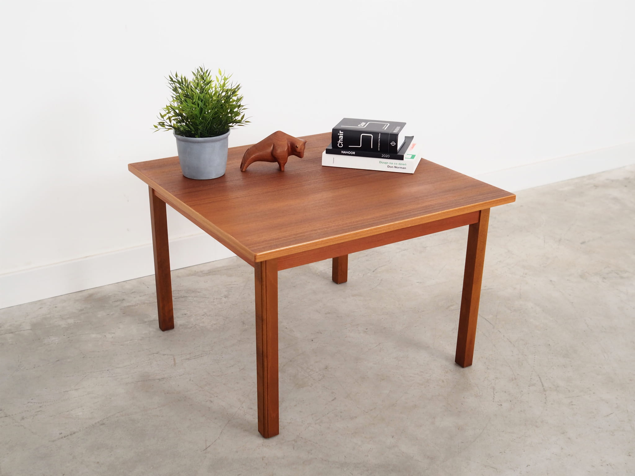 Vintage Coffee Table Teak Wood Brown 1970s