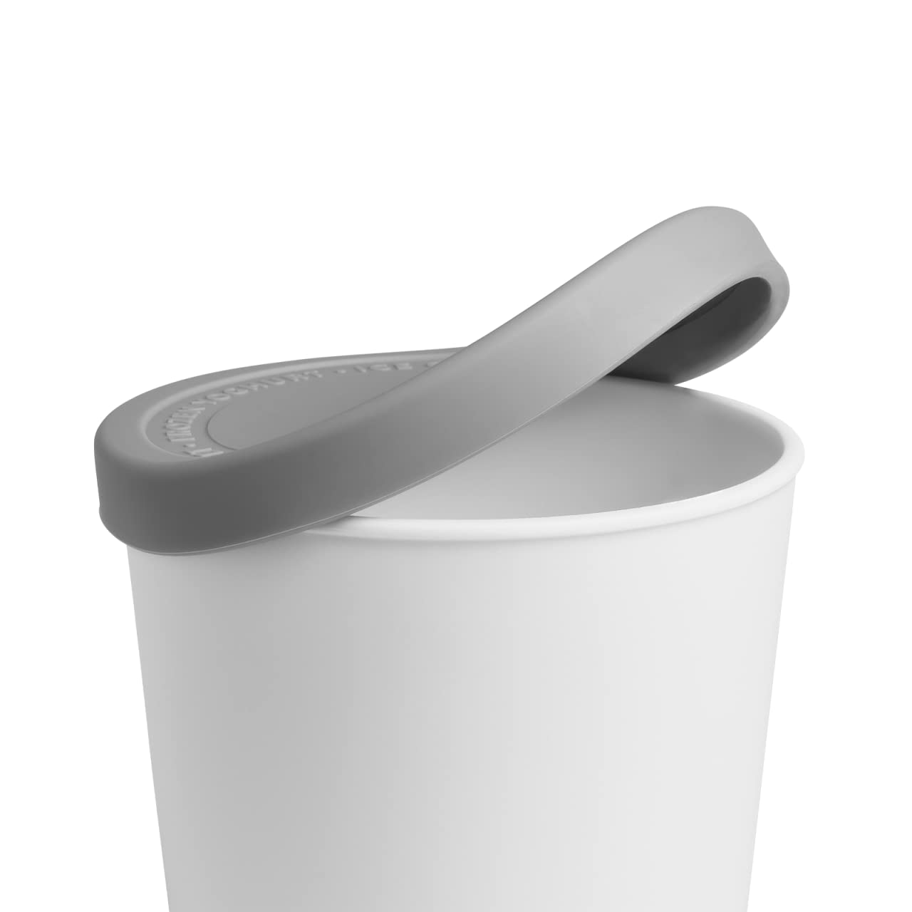 4x Eisbehälter für Speiseeis 400 ml Kunststoff Weiß