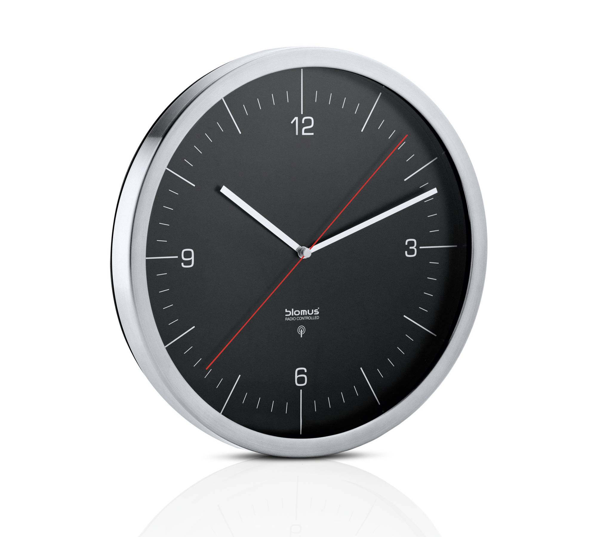 Crono Radio-controlled clock Black 65437 Wall clock