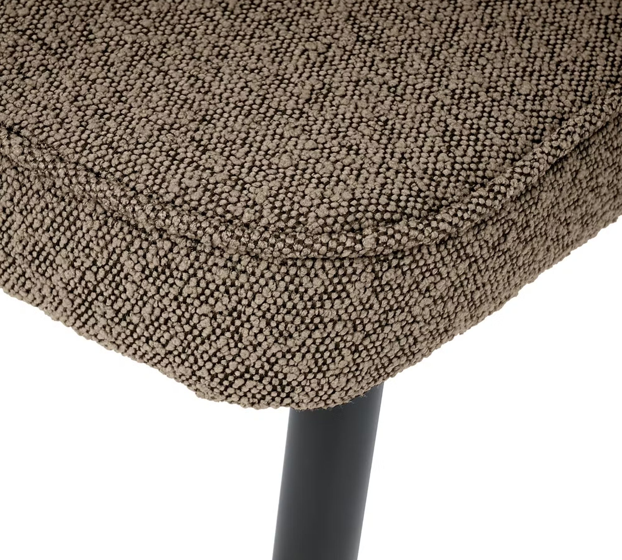 2x Upholstered chair textile taupe