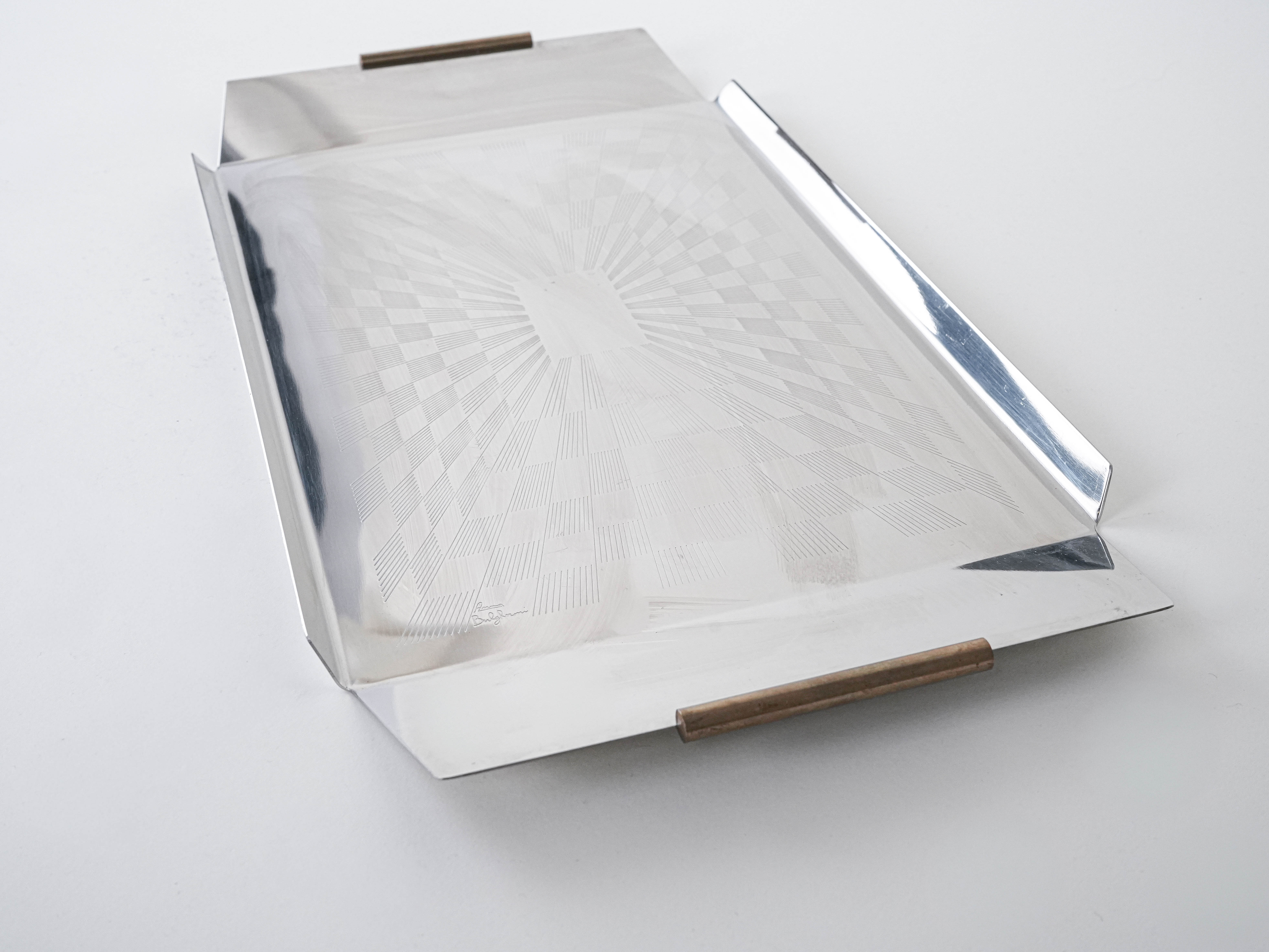 Edelstahltablett Silber