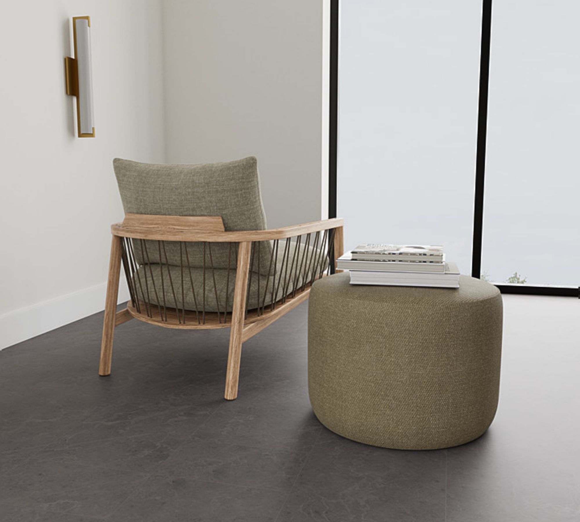 Pouf No. 9 Moonlight Lark