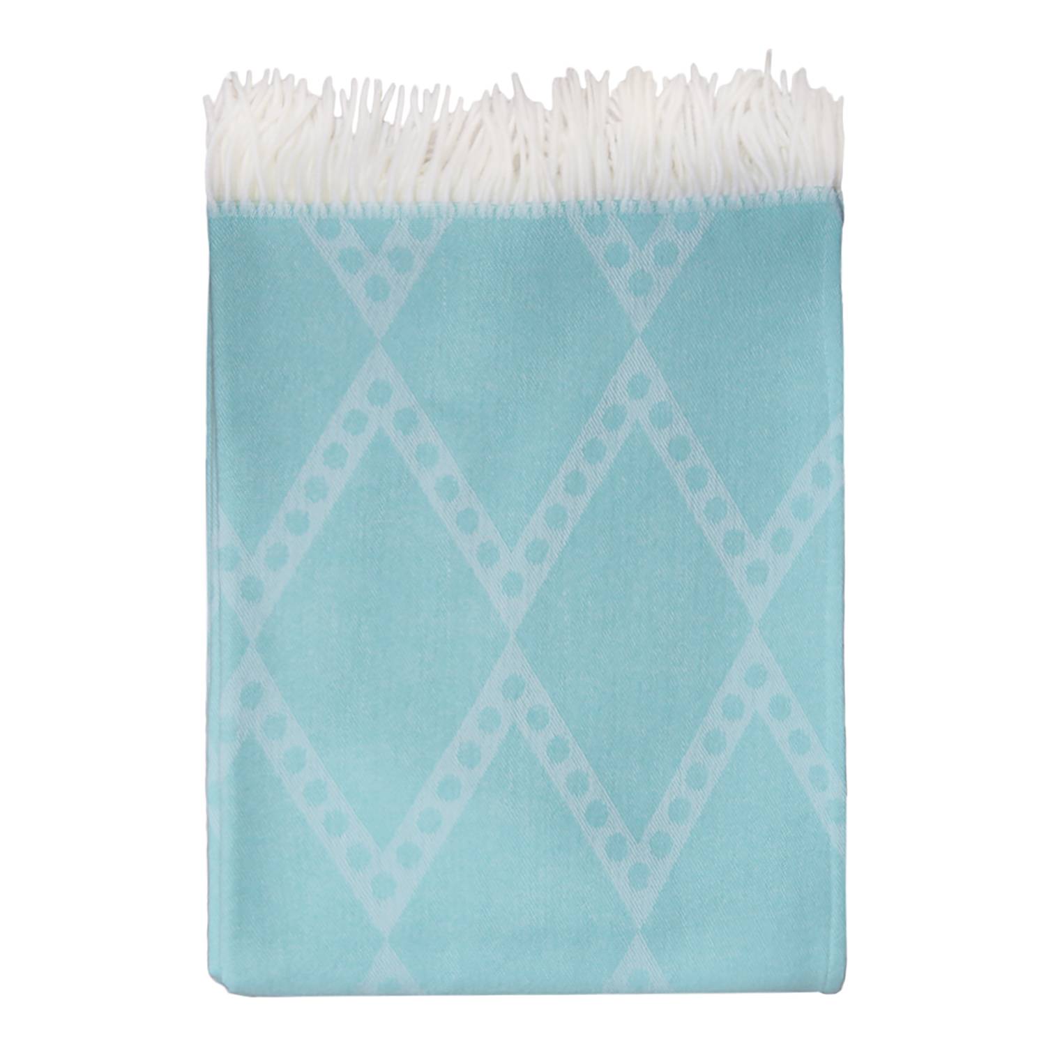 Plaid Melody Persia Decke Webstoff Mint