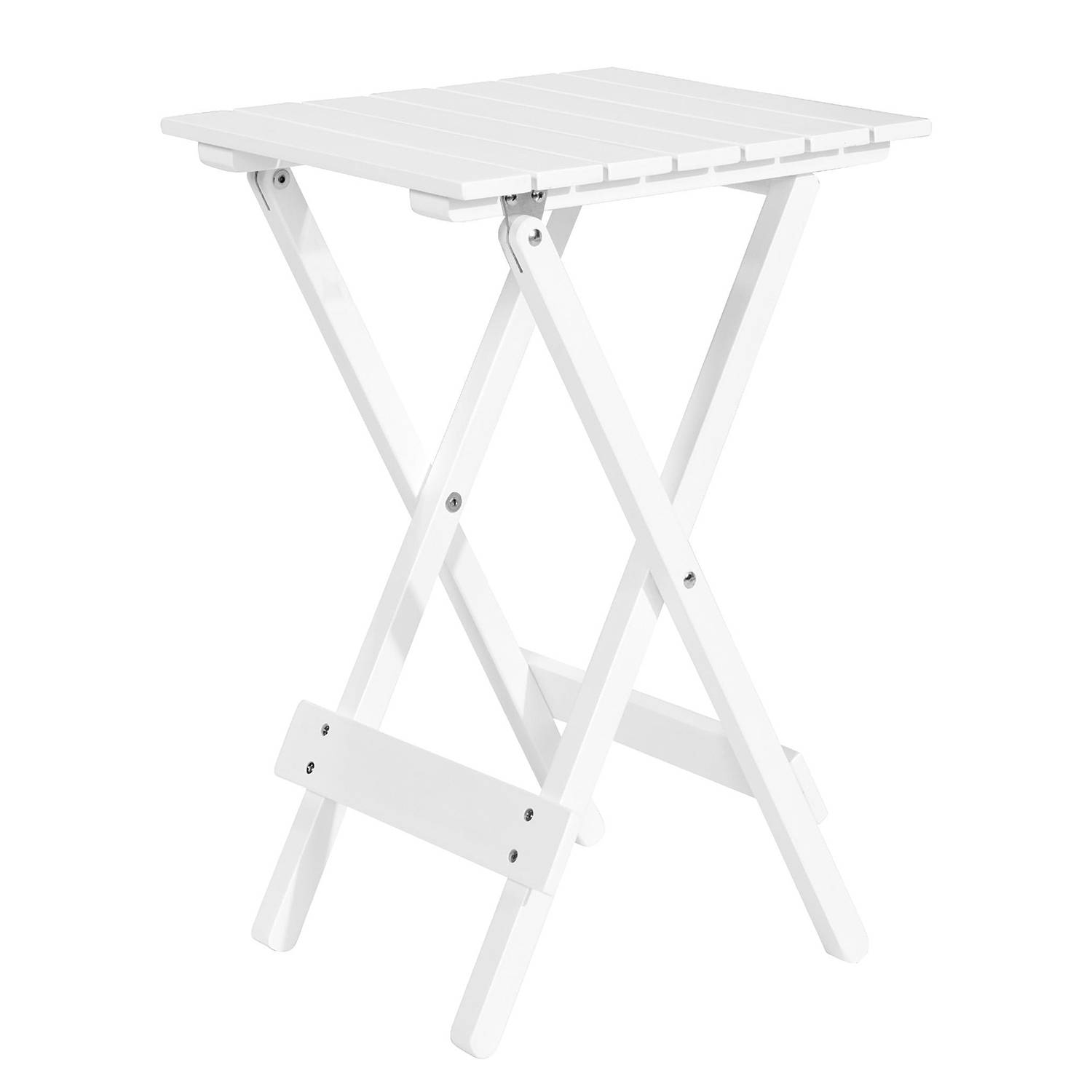 Mini garden table LODGE Acacia Semi-solid White