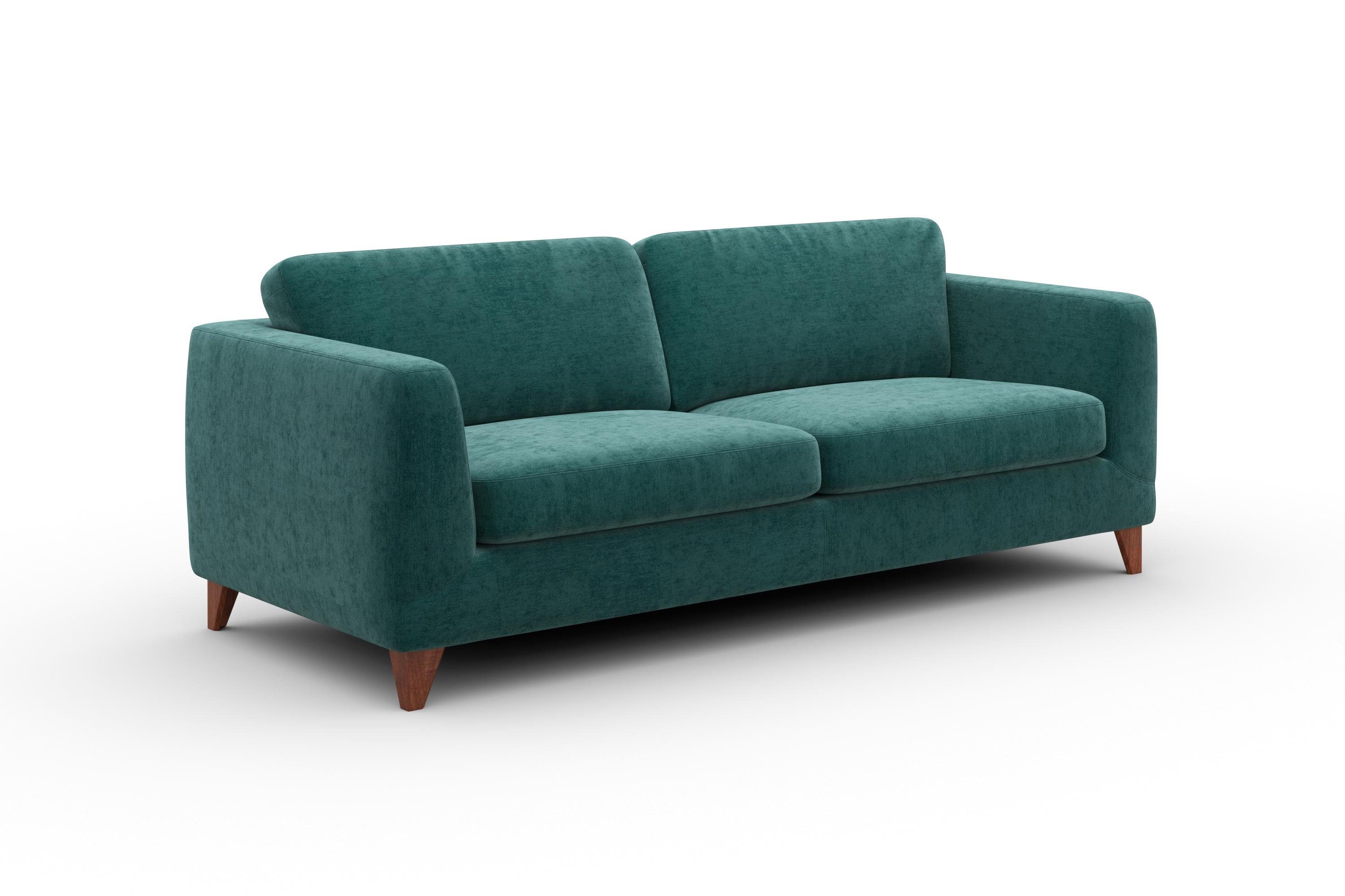 Pablo Sofa 3-Sitzer Textil Petrol-Grün