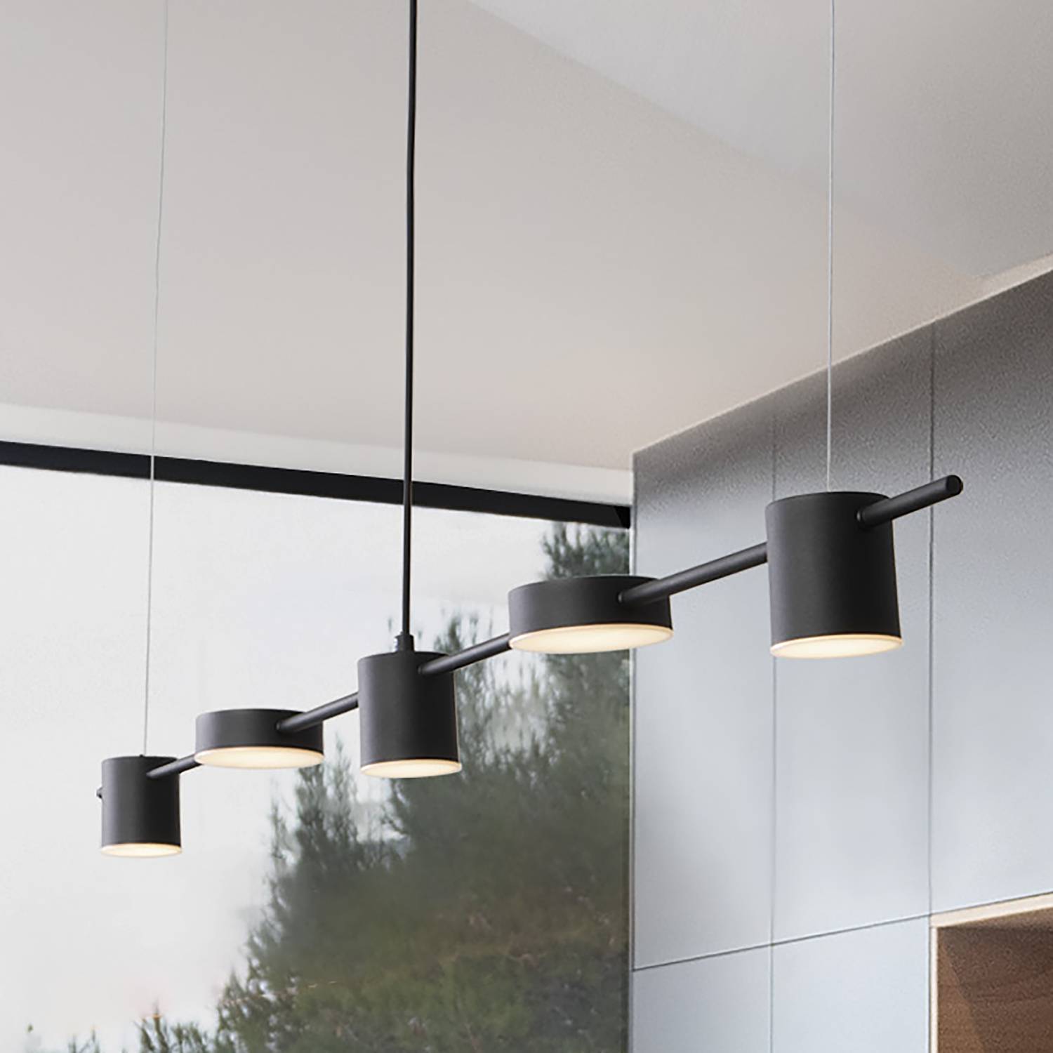 Nordik Typ B Pendelleuchte Aluminium 5-flammig