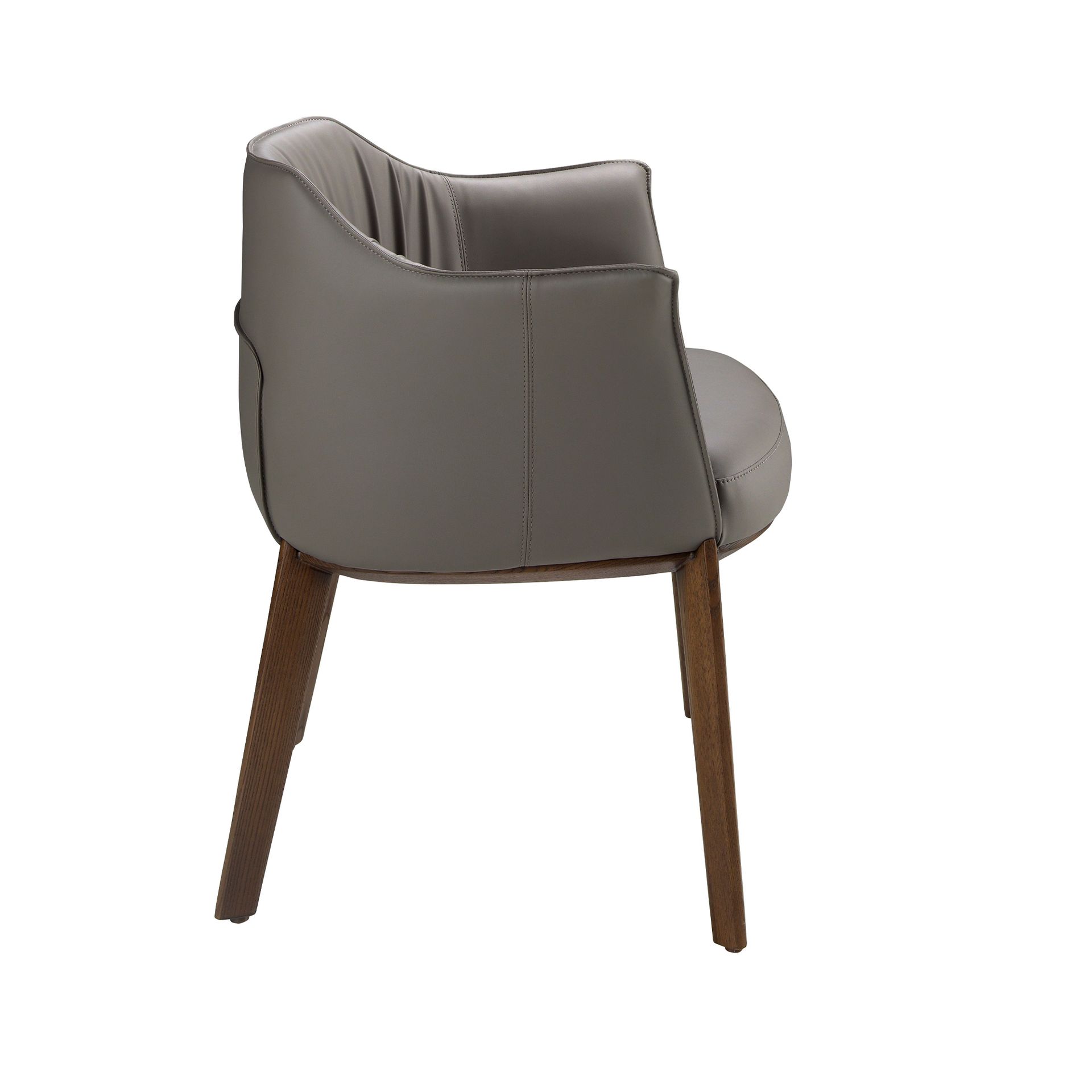 Armchair Faux Leather Grey
