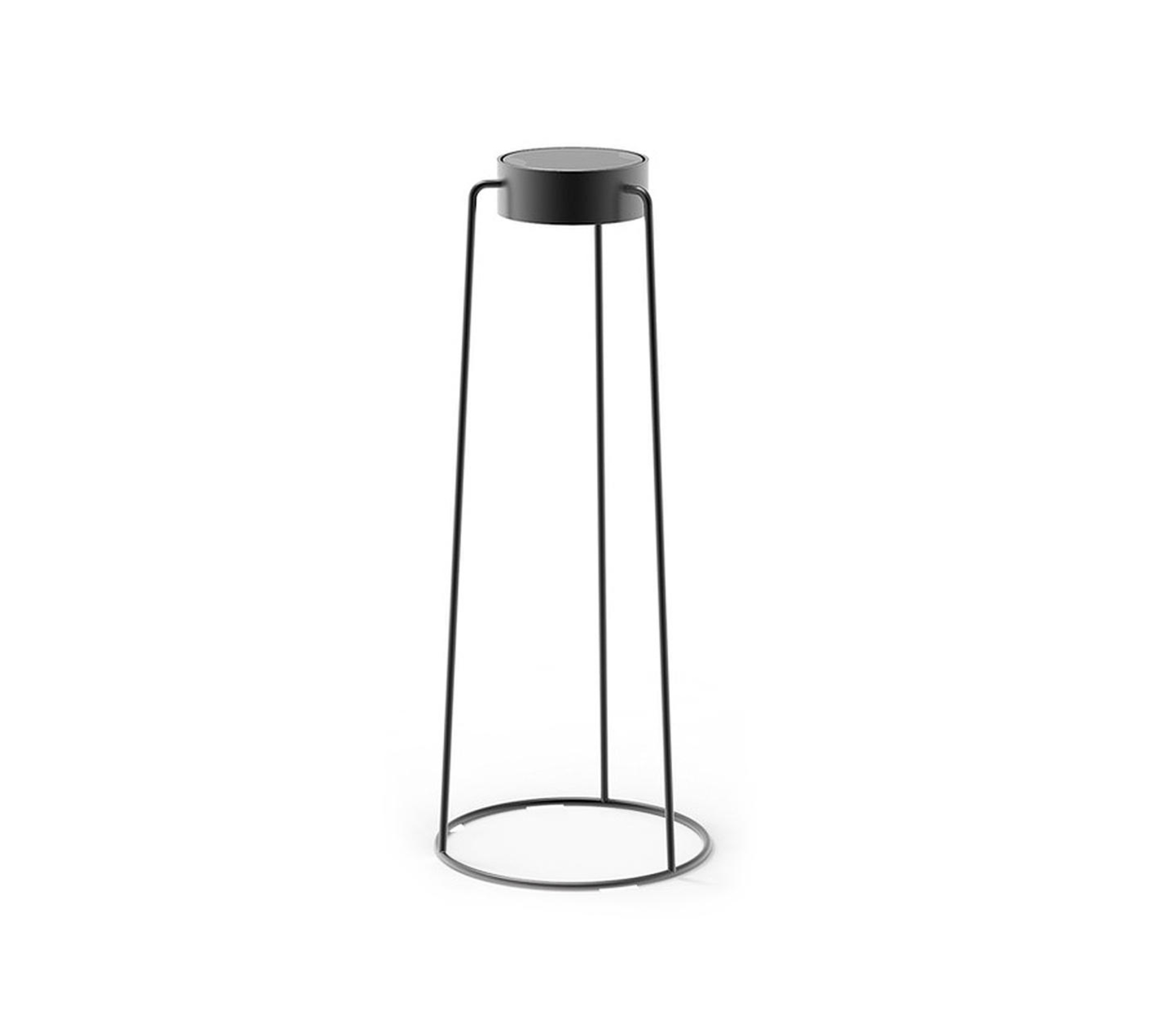 Moon Solar-Stehleuchte Midi Aluminium Anthrazit Ø 39cm