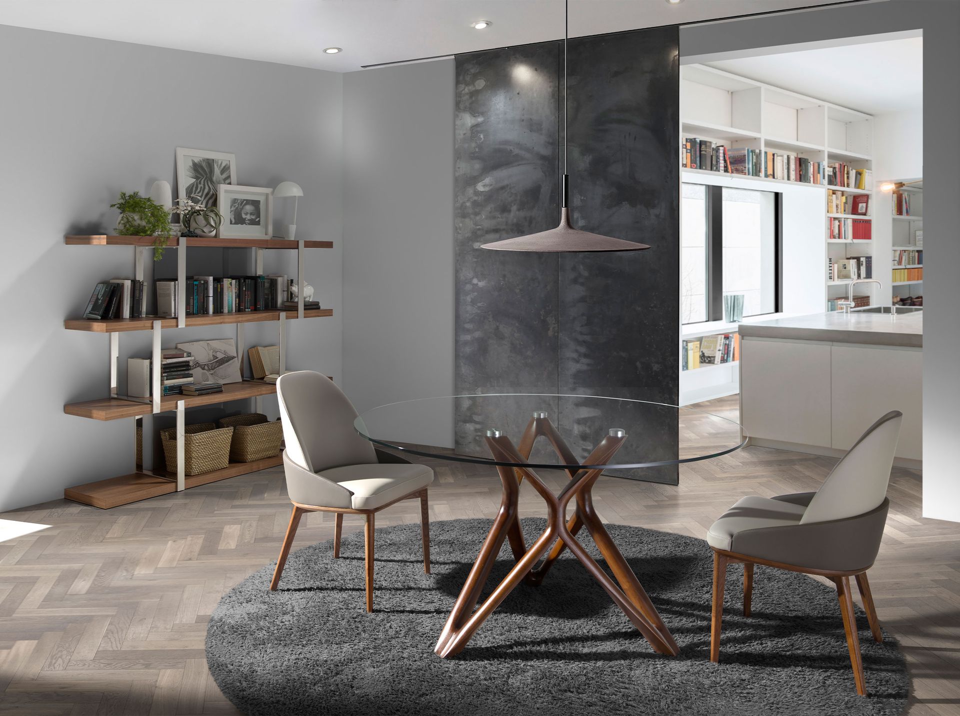 Bücherregal 3136 Glas Braun