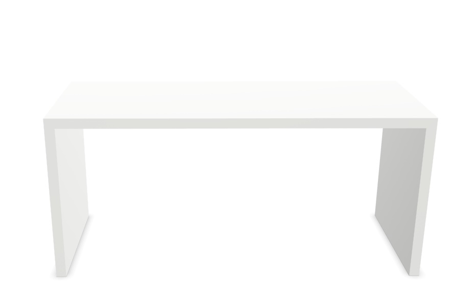 Closed Table Wood White